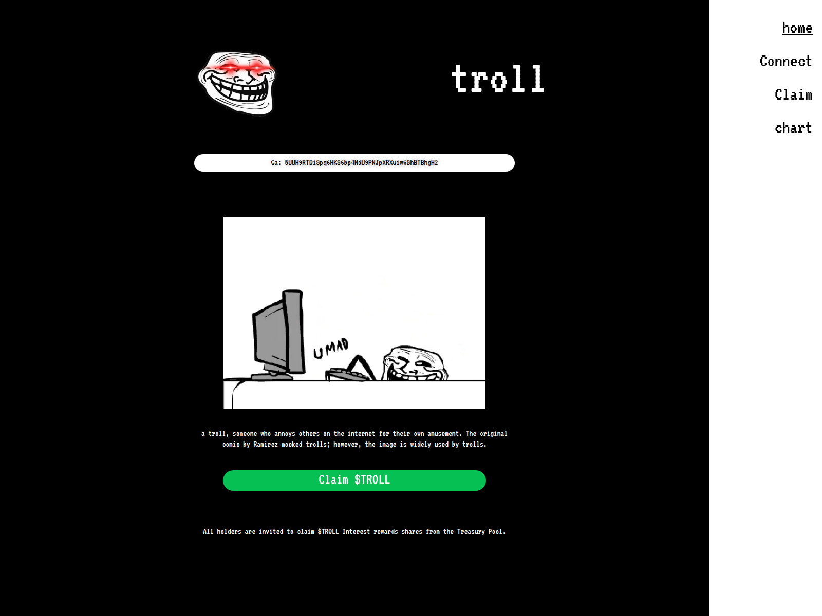 Screenshot of claim.trololol.world