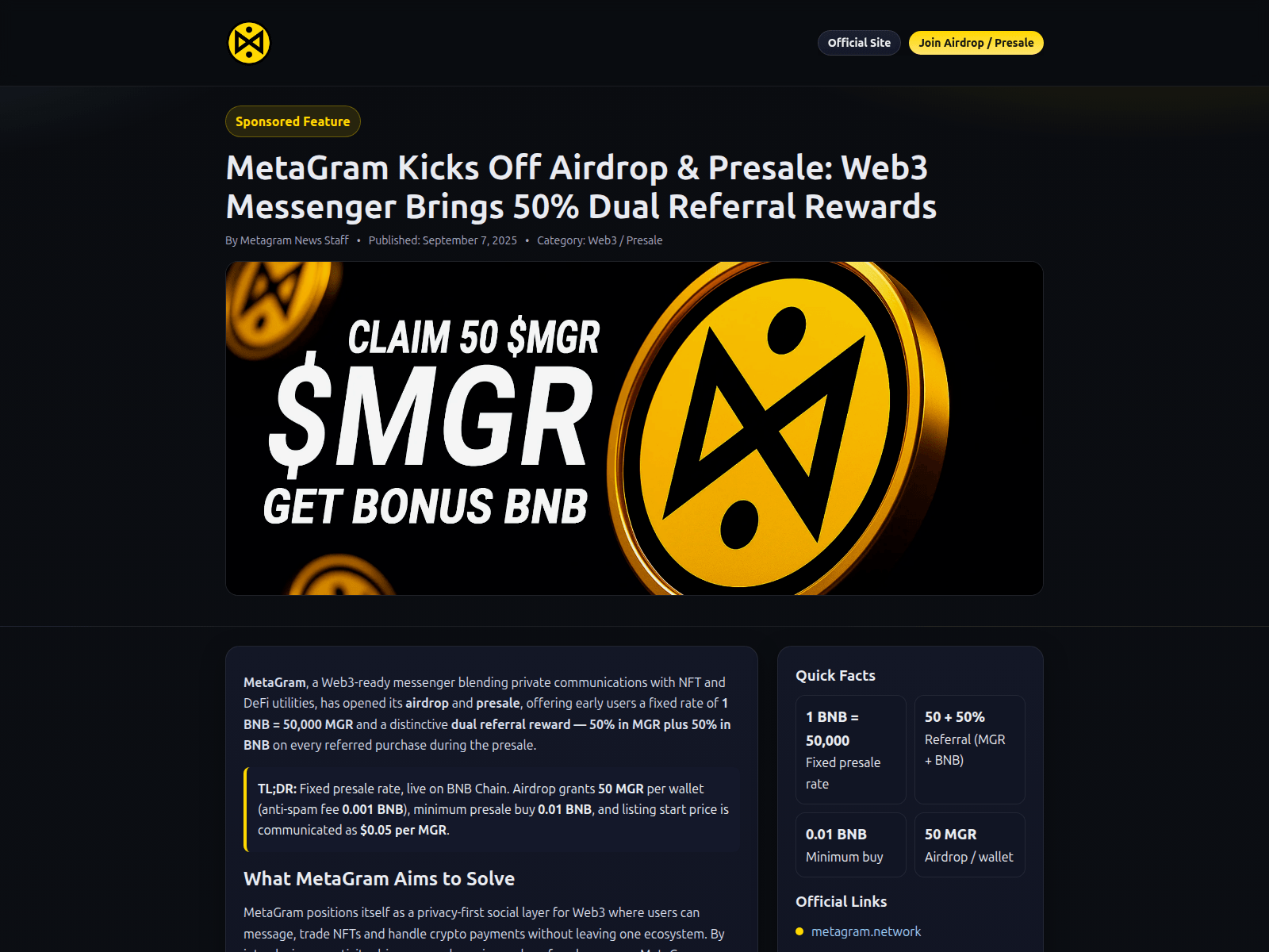 Screenshot of mgrairdrop.store