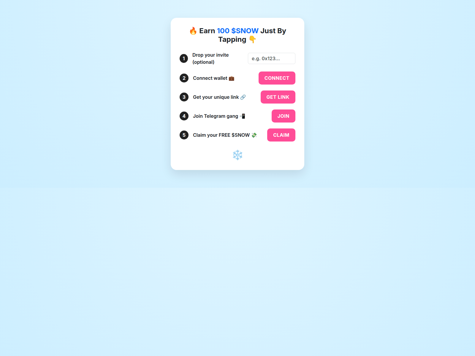 Screenshot of snowairdrop.com