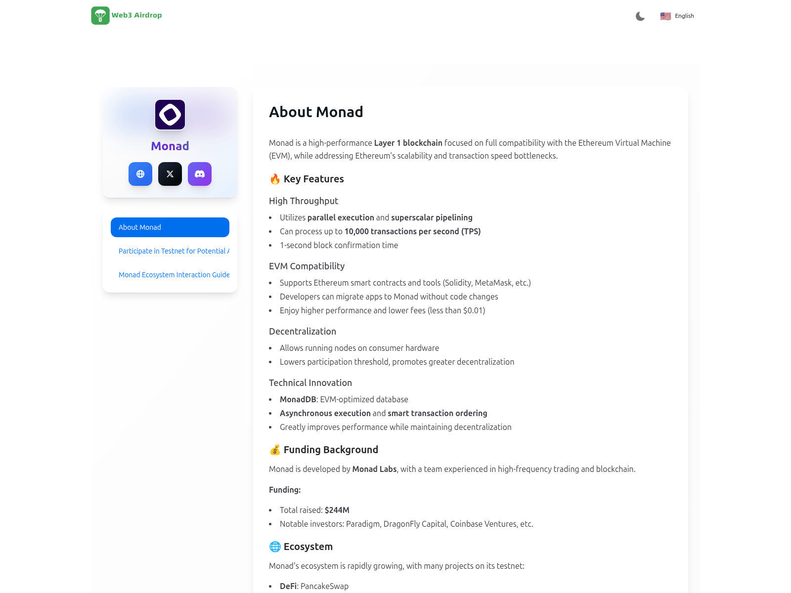 Screenshot of web3airdrop.shop