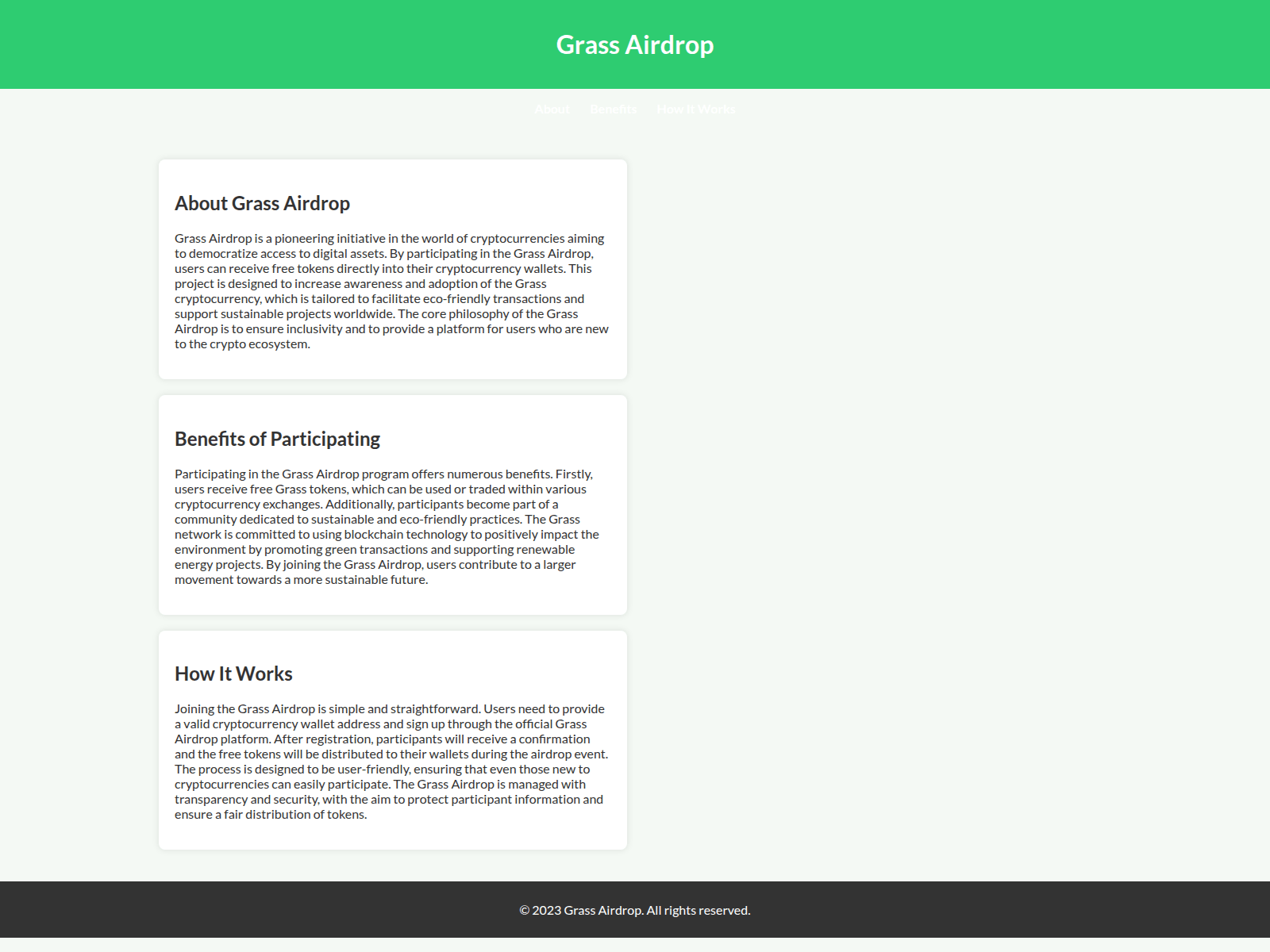 Screenshot of airdrop-grass.live