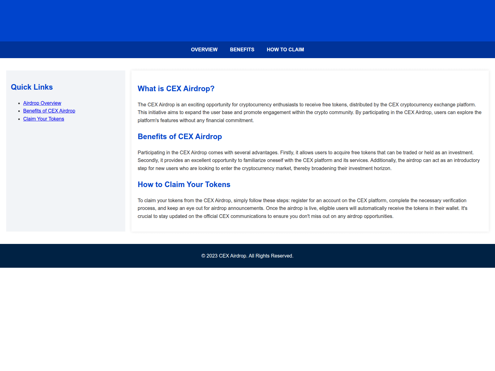Screenshot of airdrop-cex.live