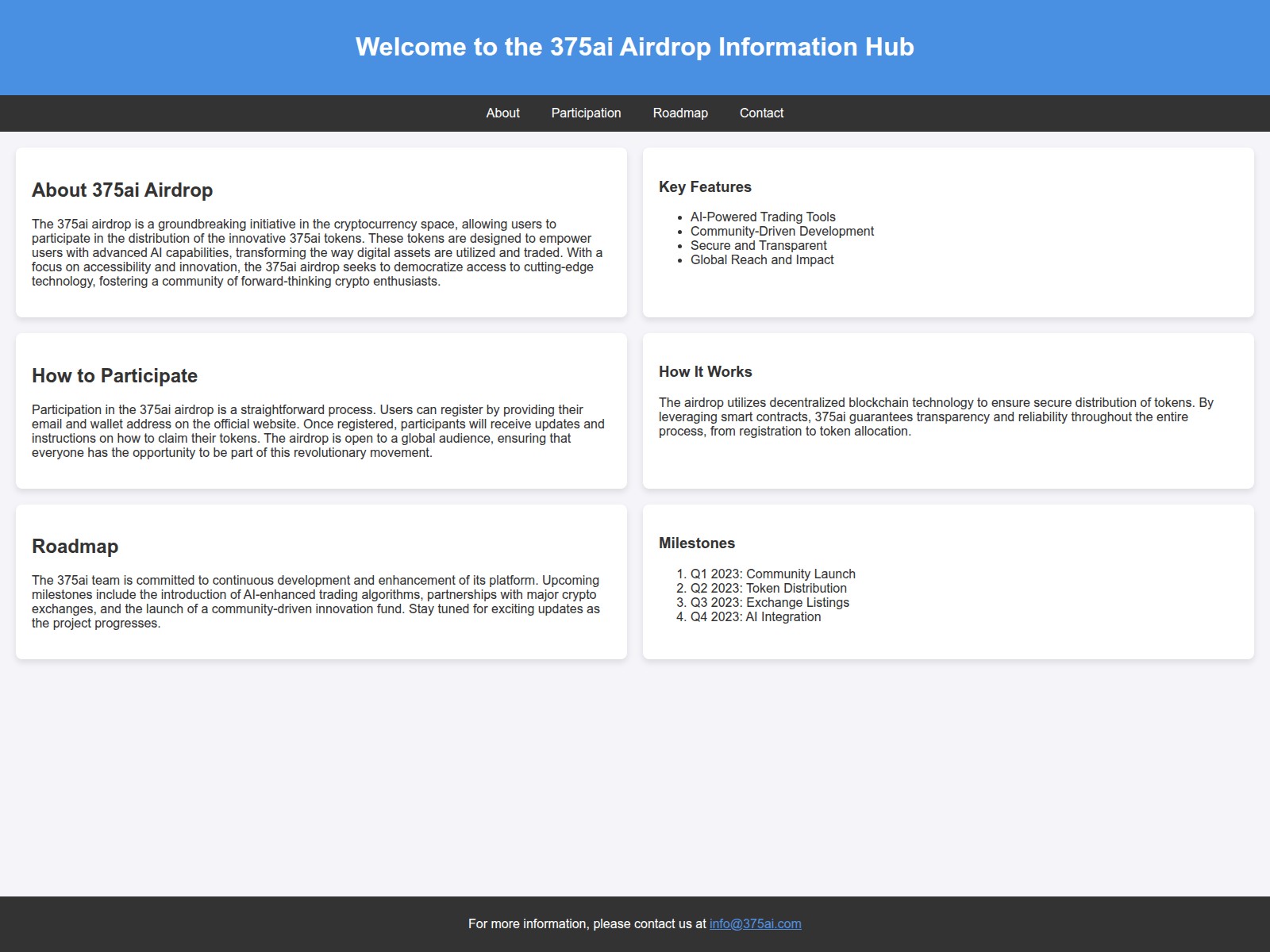 Screenshot of airdrop-375ai.live