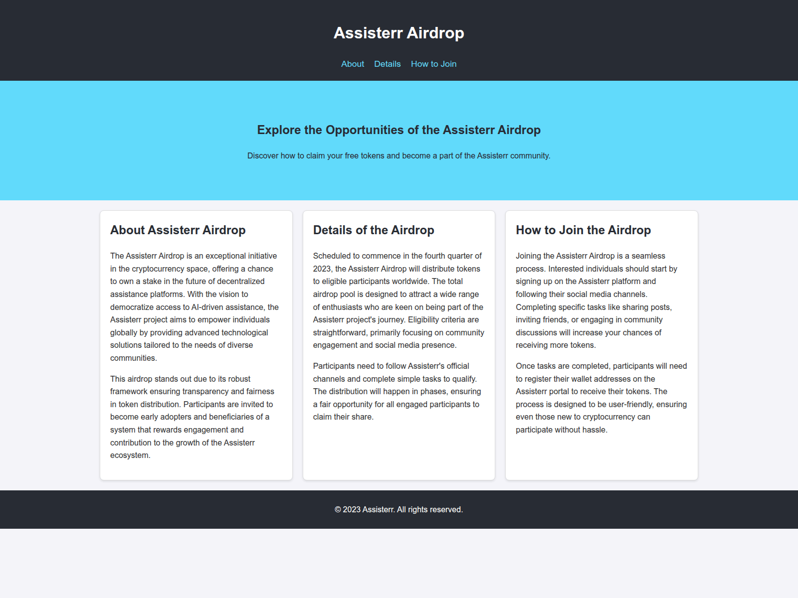 Screenshot of airdrop-assisterr.live