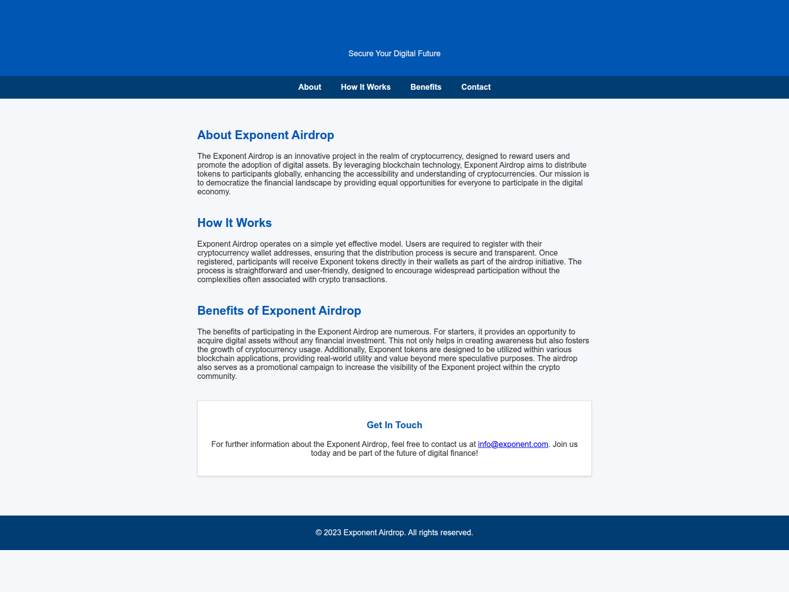 Screenshot of airdrop-exponent.live