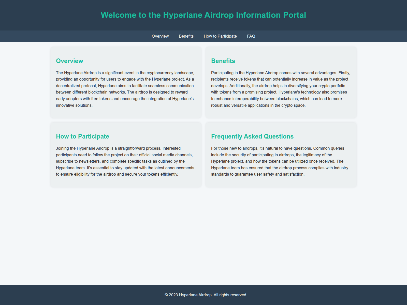 Screenshot of airdrop-hyperlane.live
