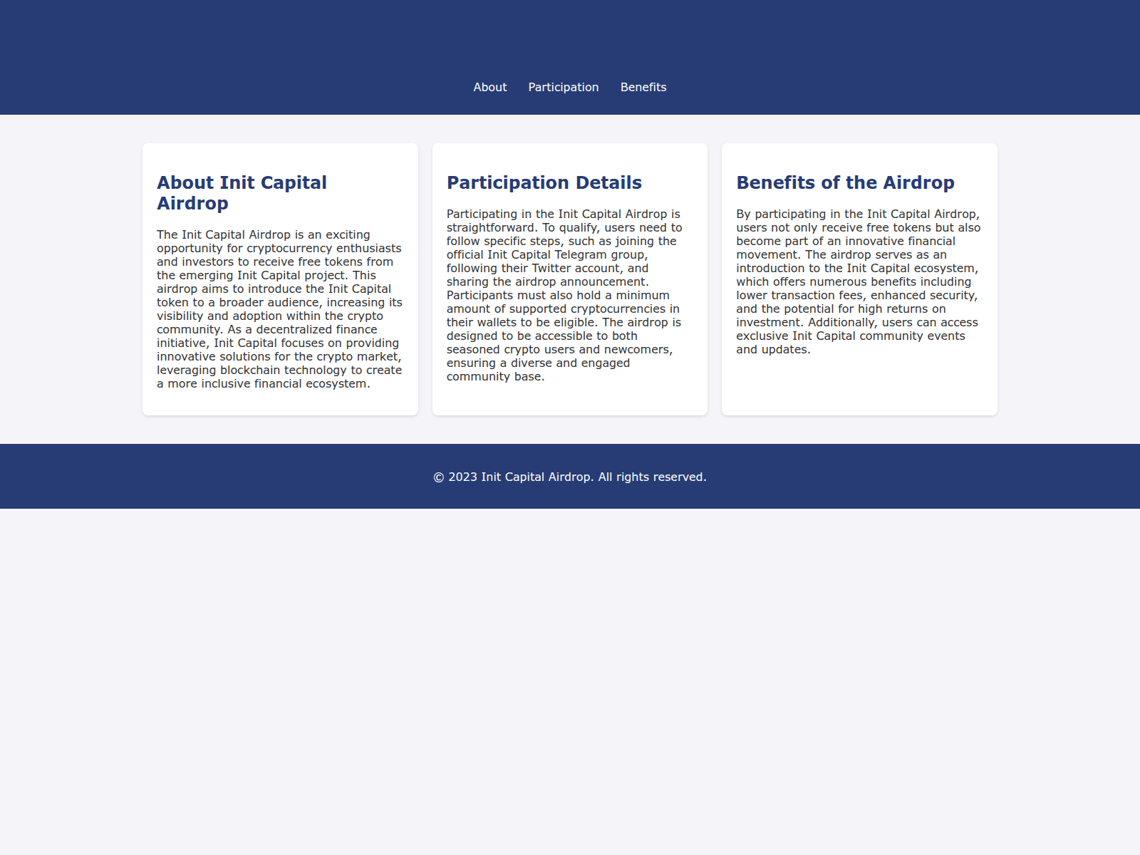 Screenshot of airdrop-initcapital.live
