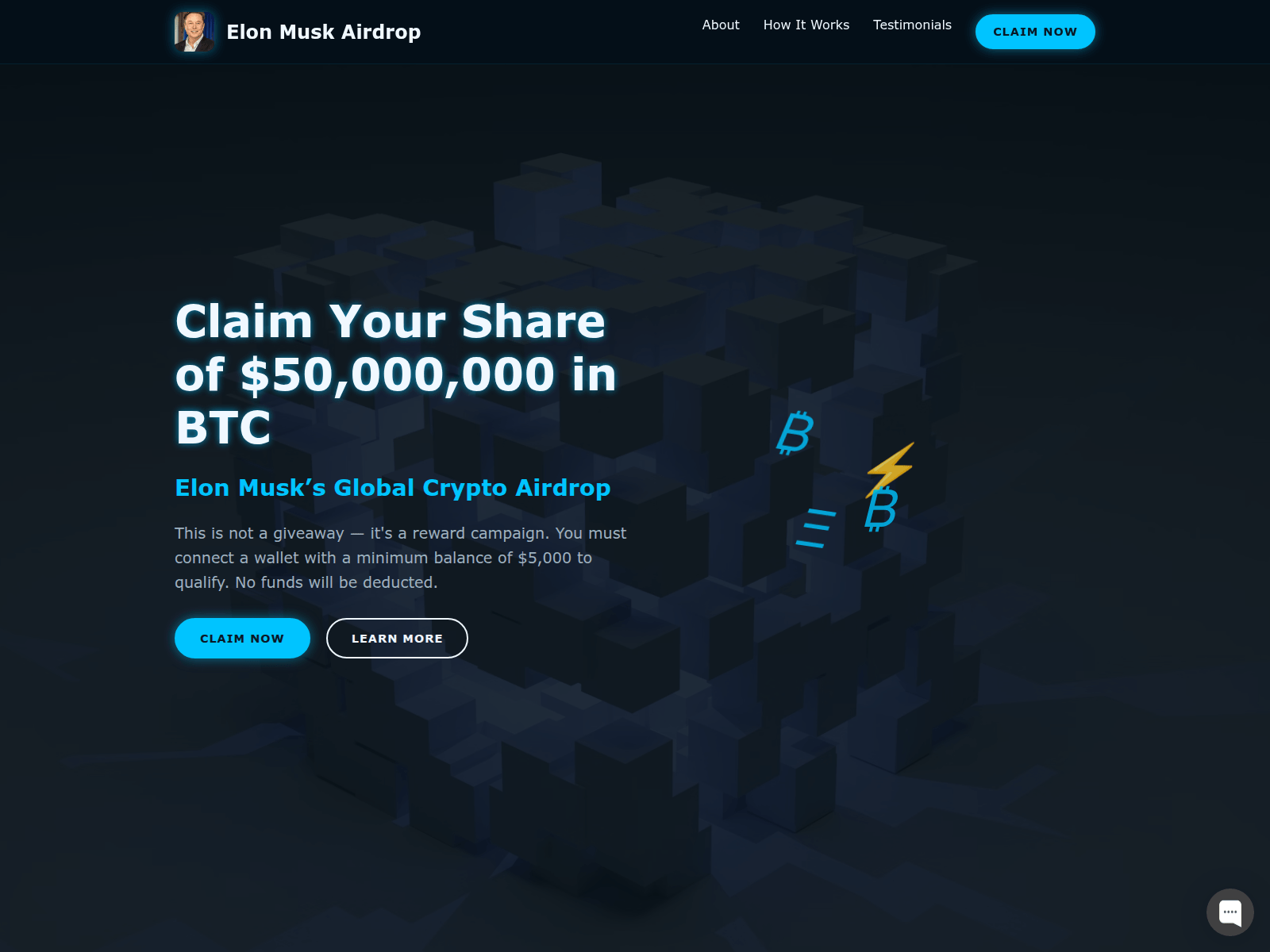 Screenshot of elonmuskairdrop.pages.dev