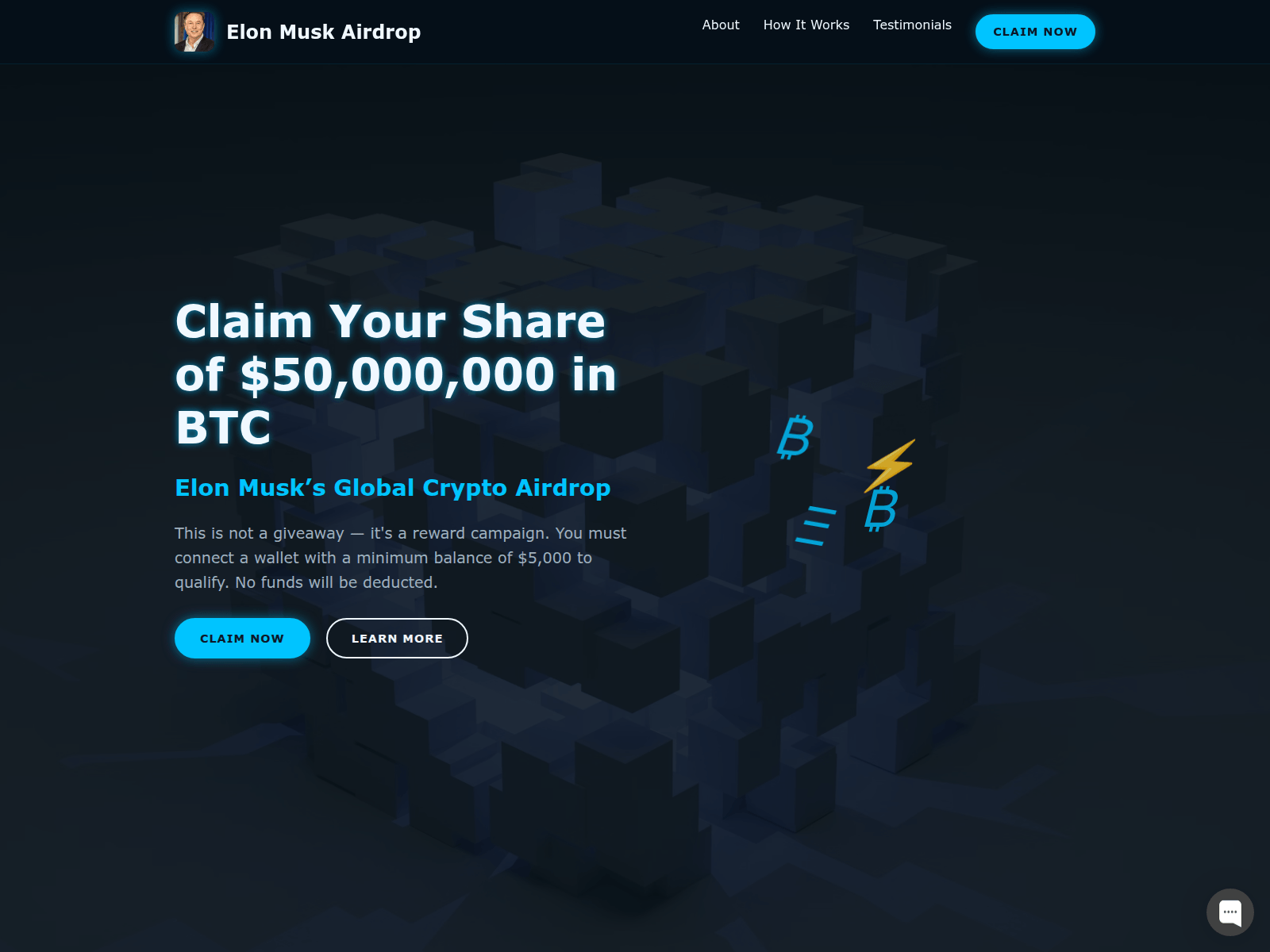 Screenshot of elonairdrop.pages.dev