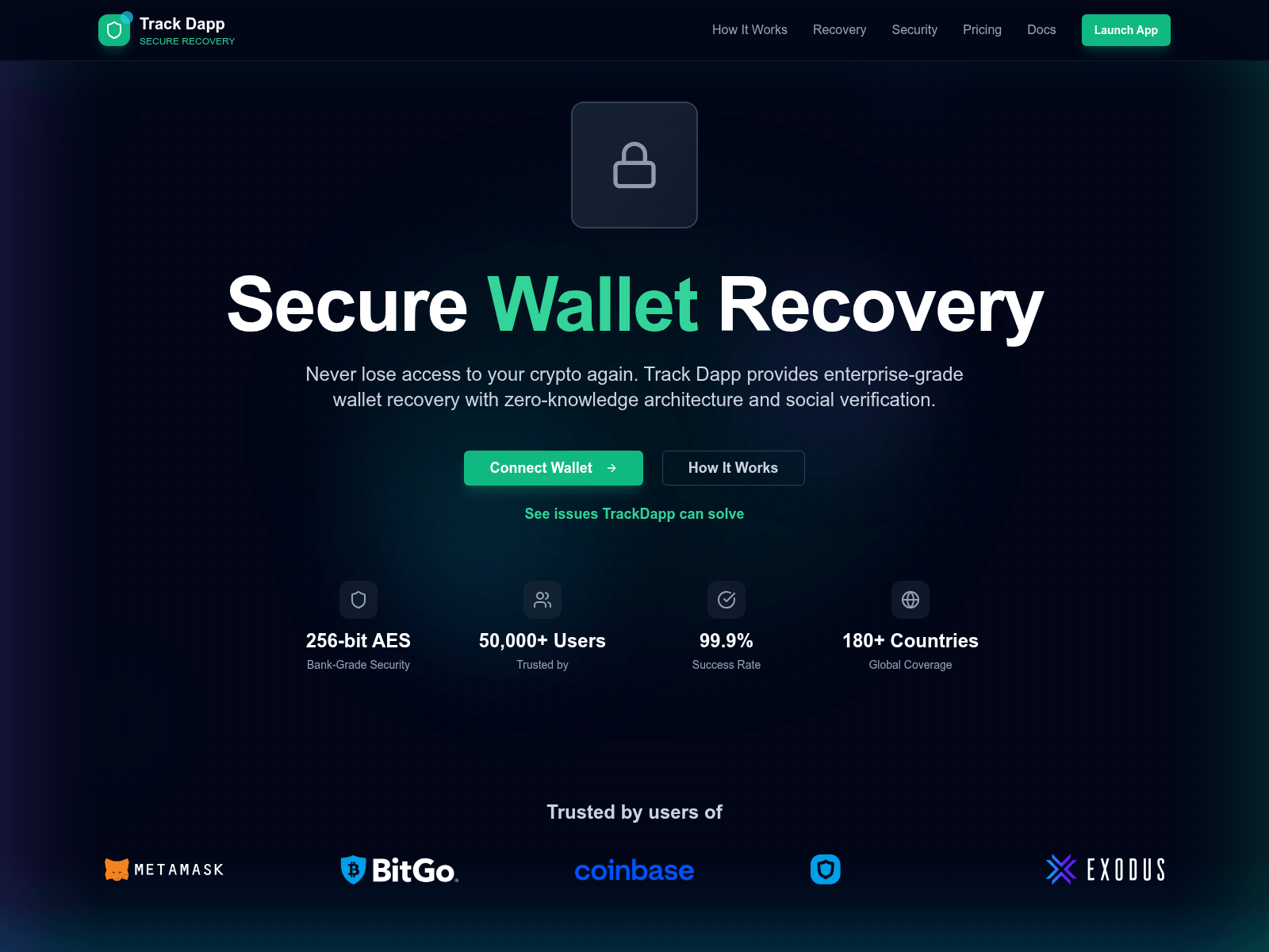 Screenshot of trackdapp-eight.vercel.app