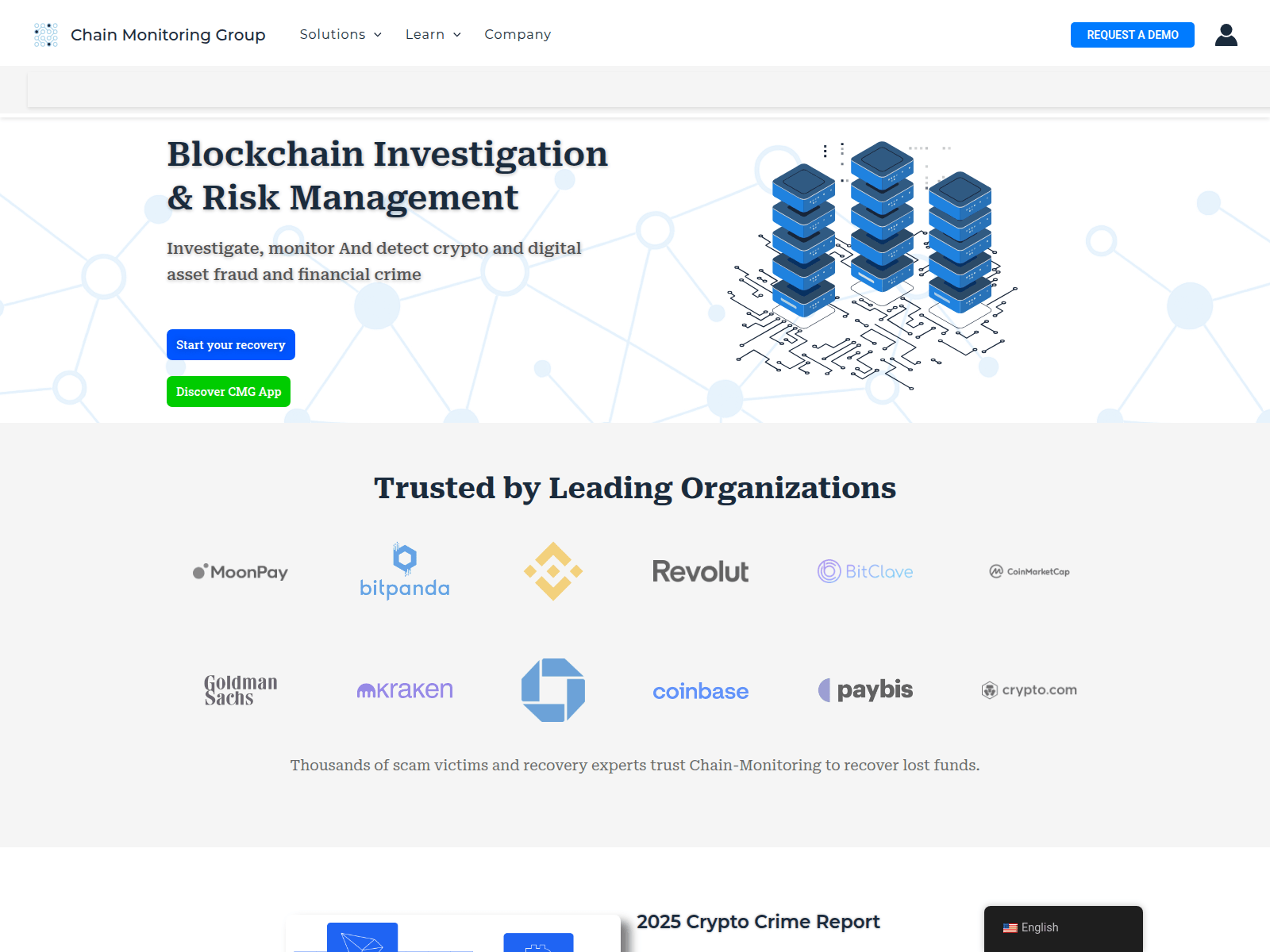 Screenshot of chain-monitoring.com