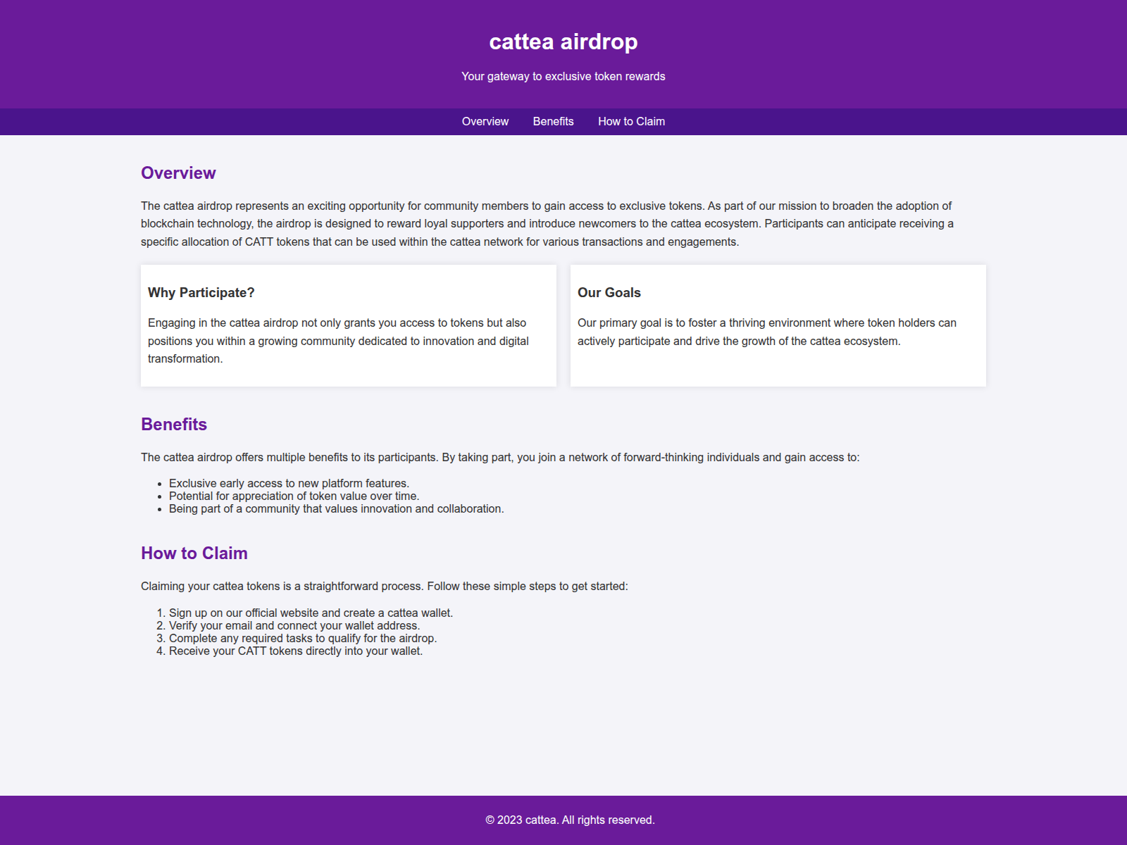 Screenshot of airdropcattea.live