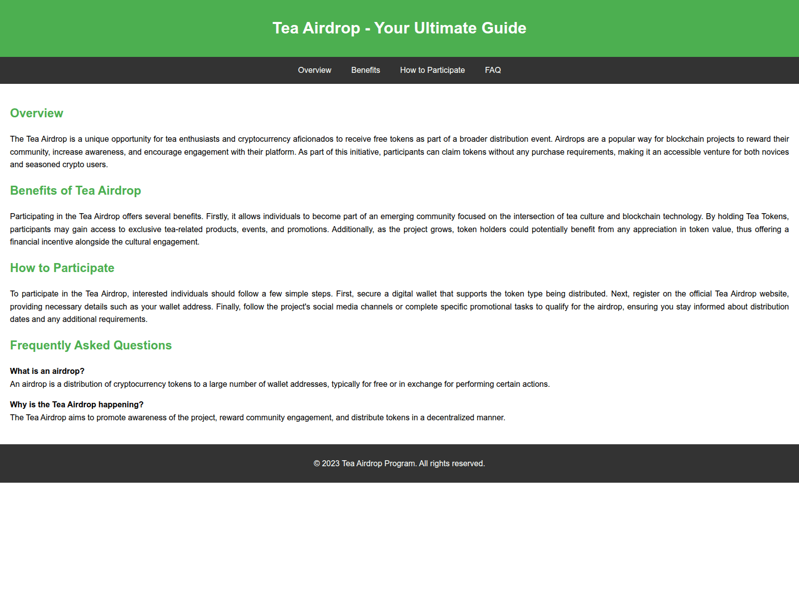 Screenshot of airdroptea.live