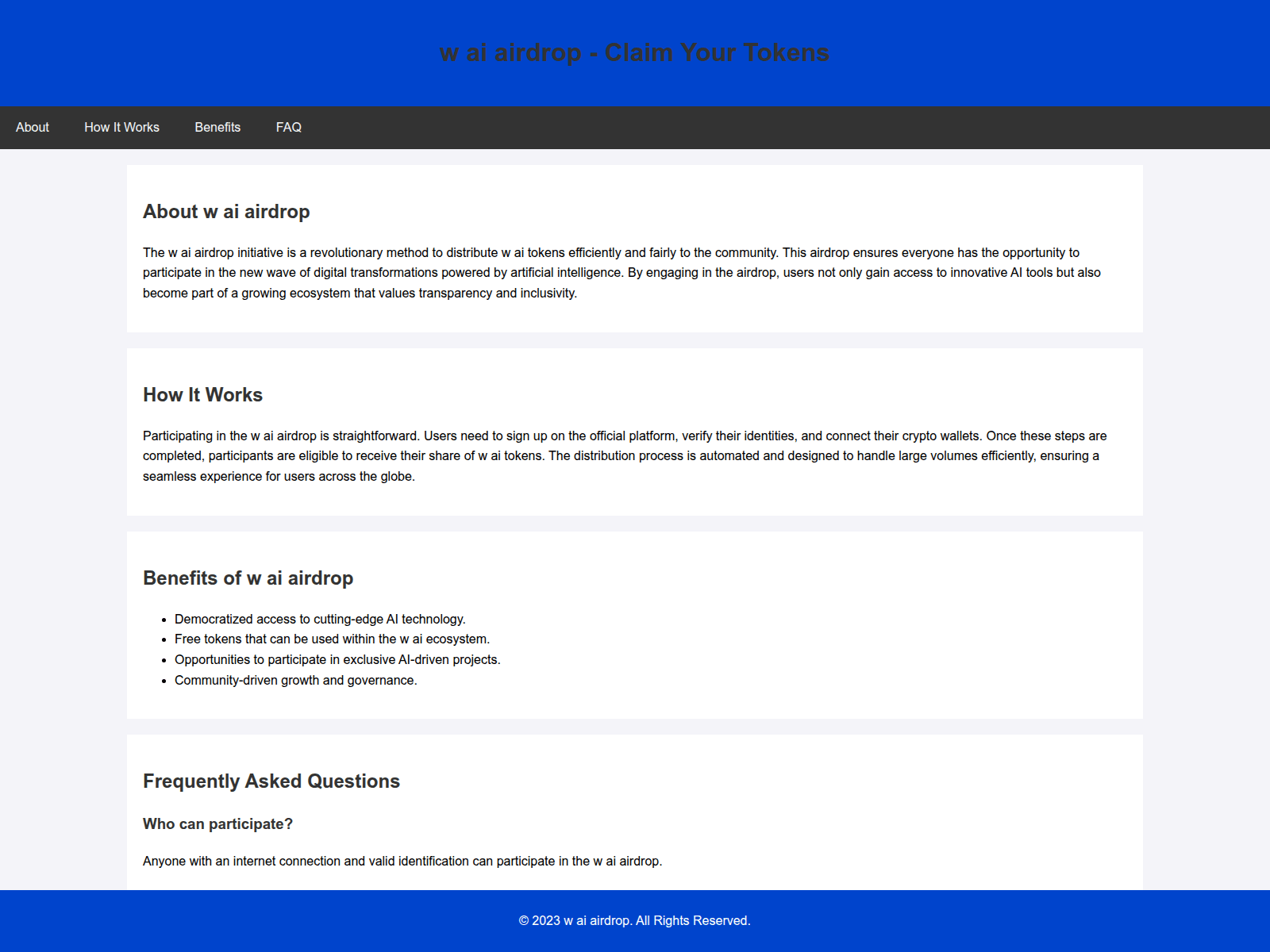 Screenshot of airdropwai.live
