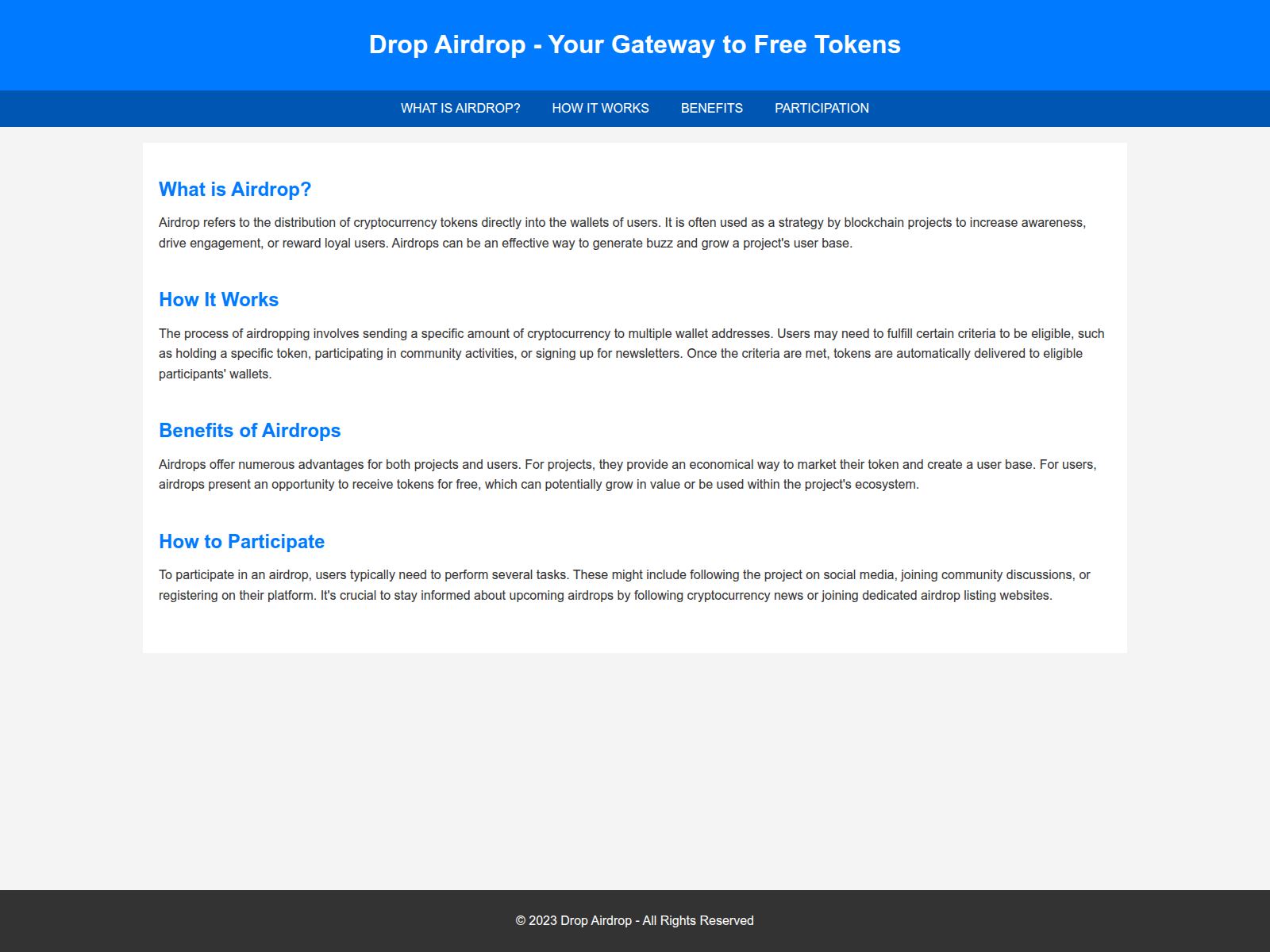 Screenshot of airdropdrop.live