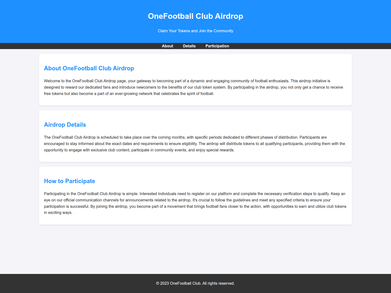 Screenshot of airdroponefootballclub.live