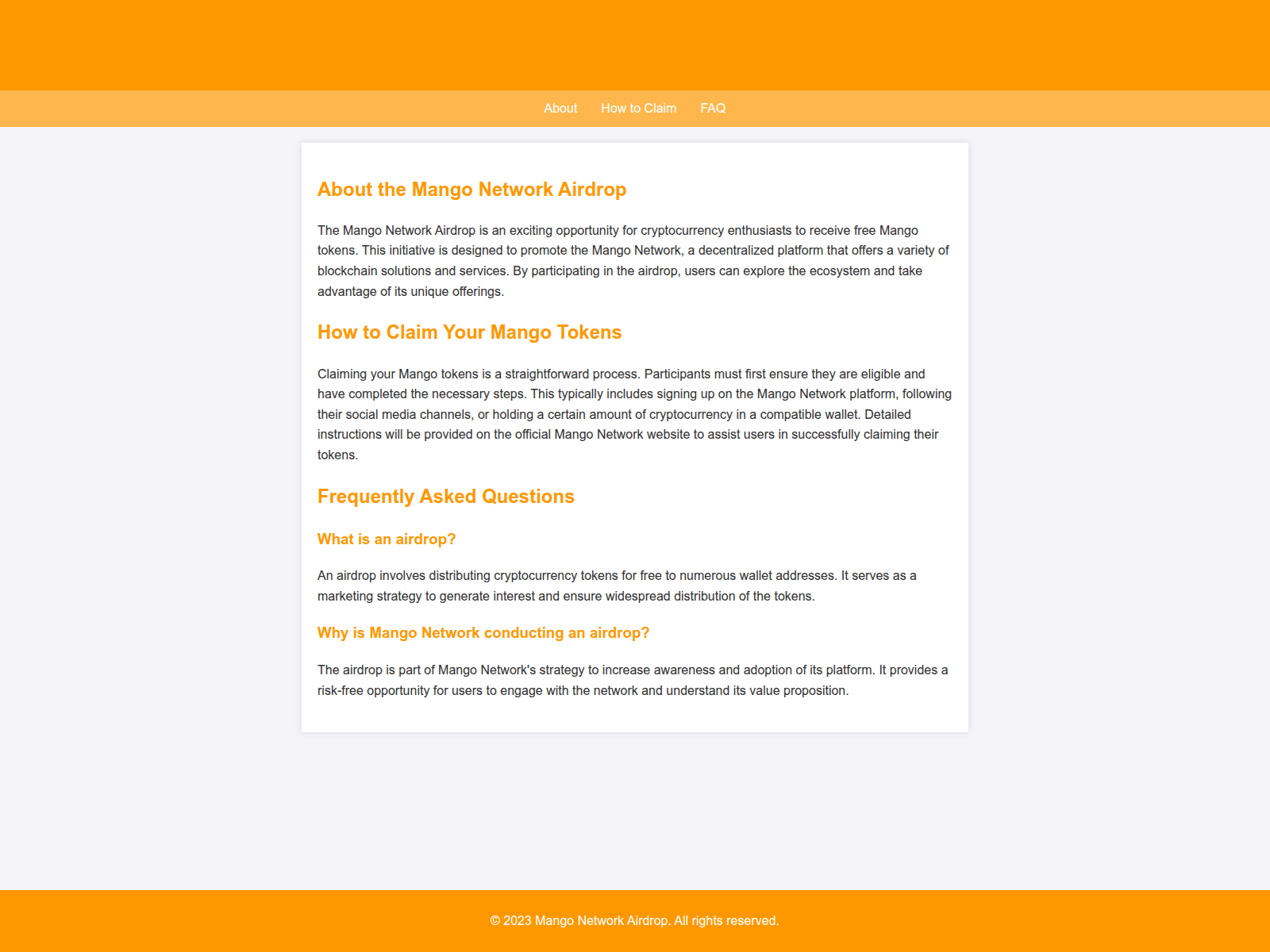 Screenshot of airdropmangonetwork.live