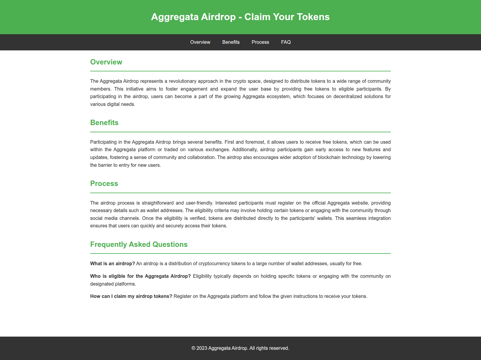 Screenshot of airdropaggregata.live