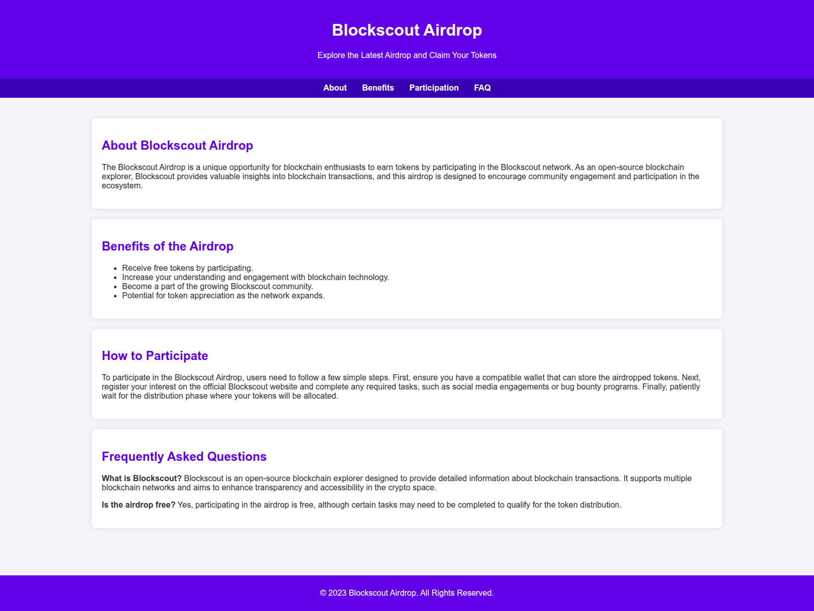 Screenshot of airdropblockscout.live