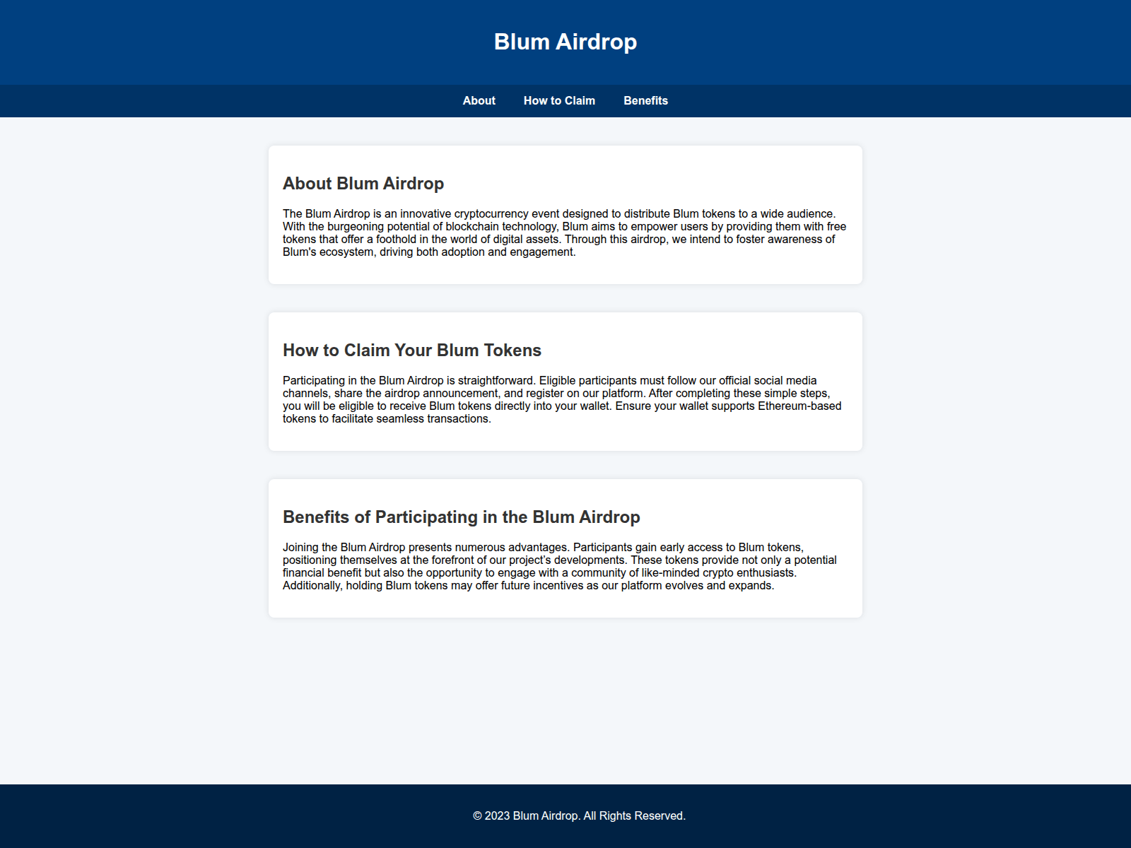 Screenshot of airdrop-blum.live