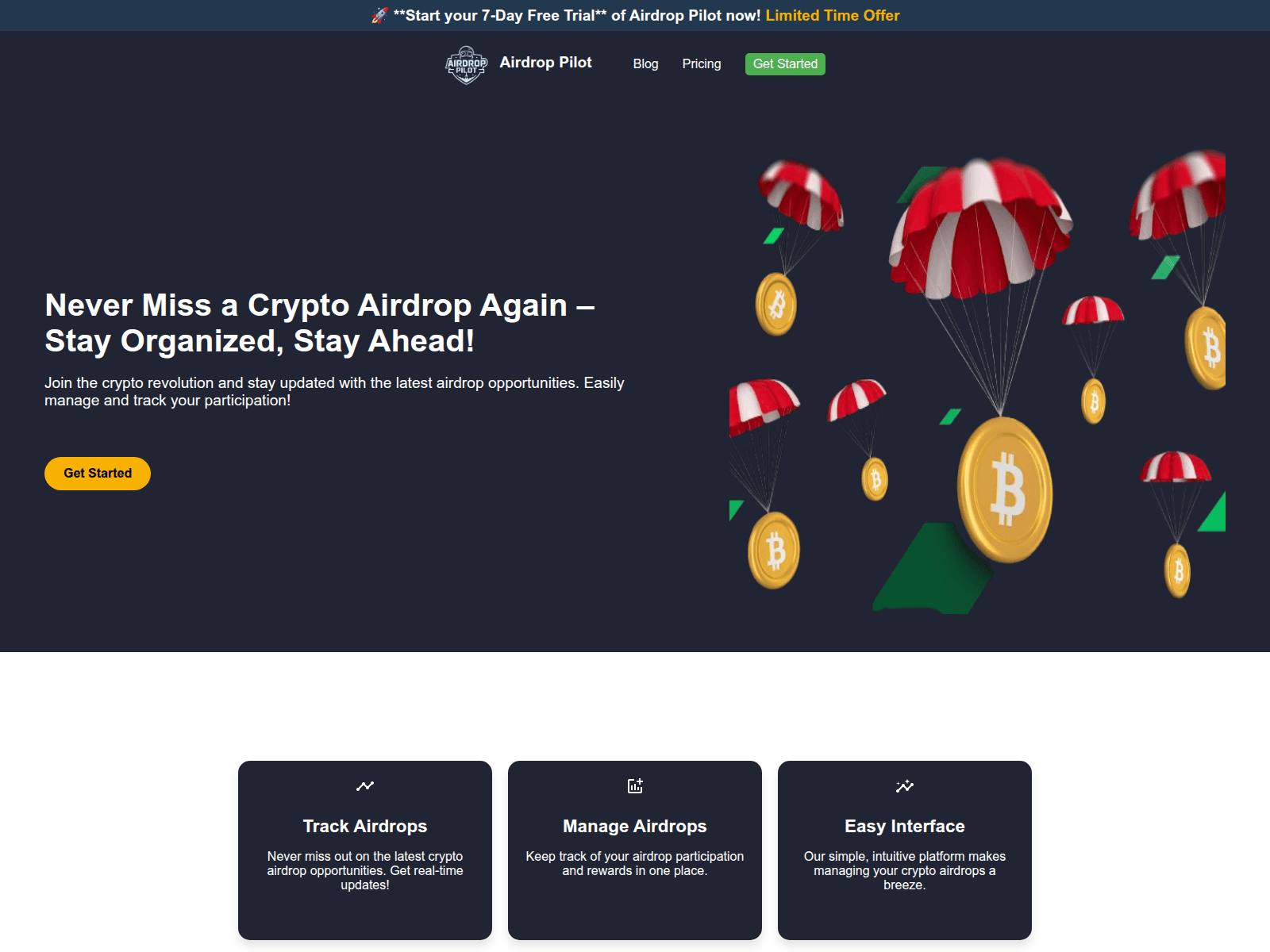Screenshot of airdroppilot.com