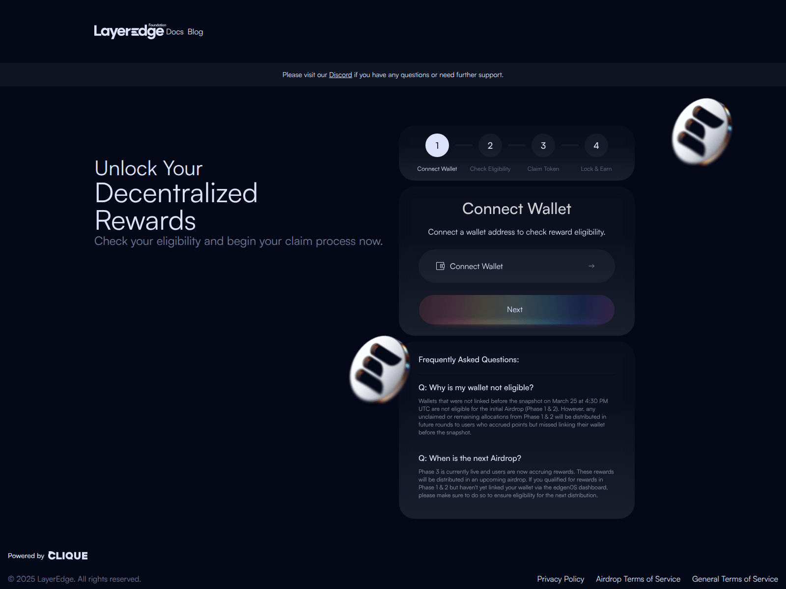 Screenshot of airdrop-layeredge.com