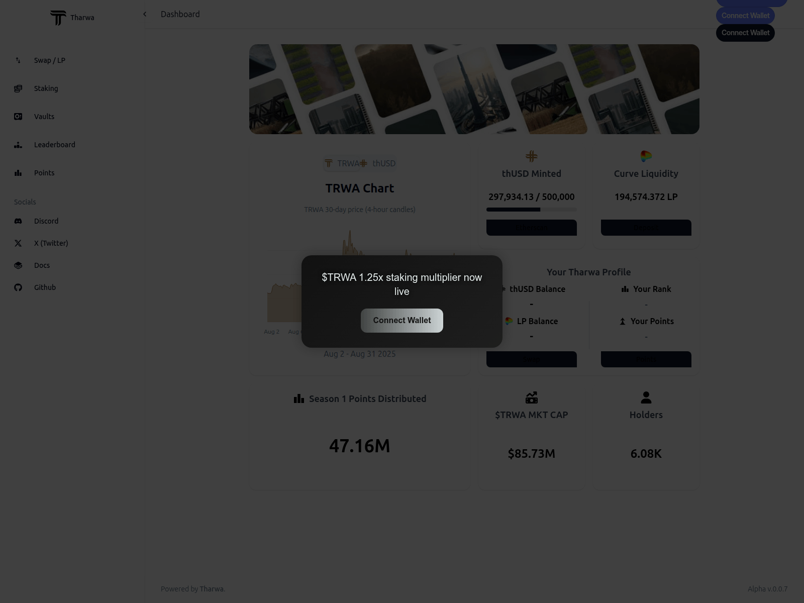 Screenshot of app-tharwa.xyz