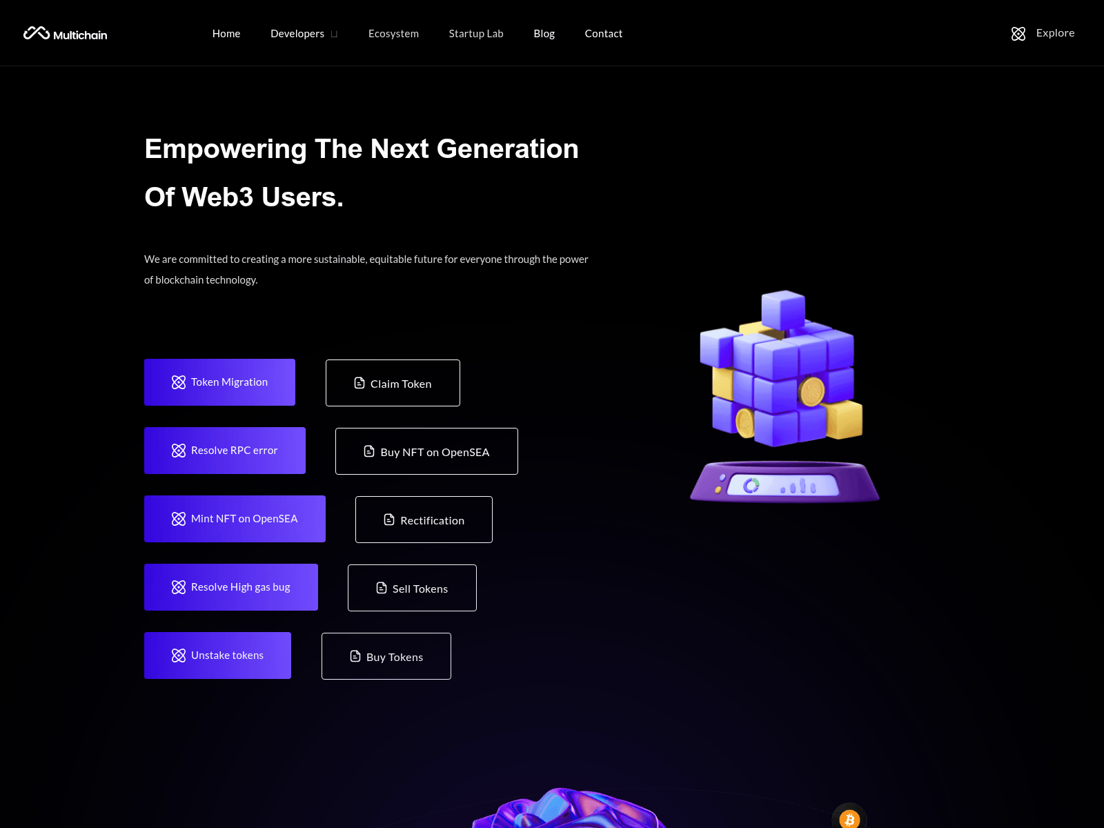 Screenshot of dappchains.live