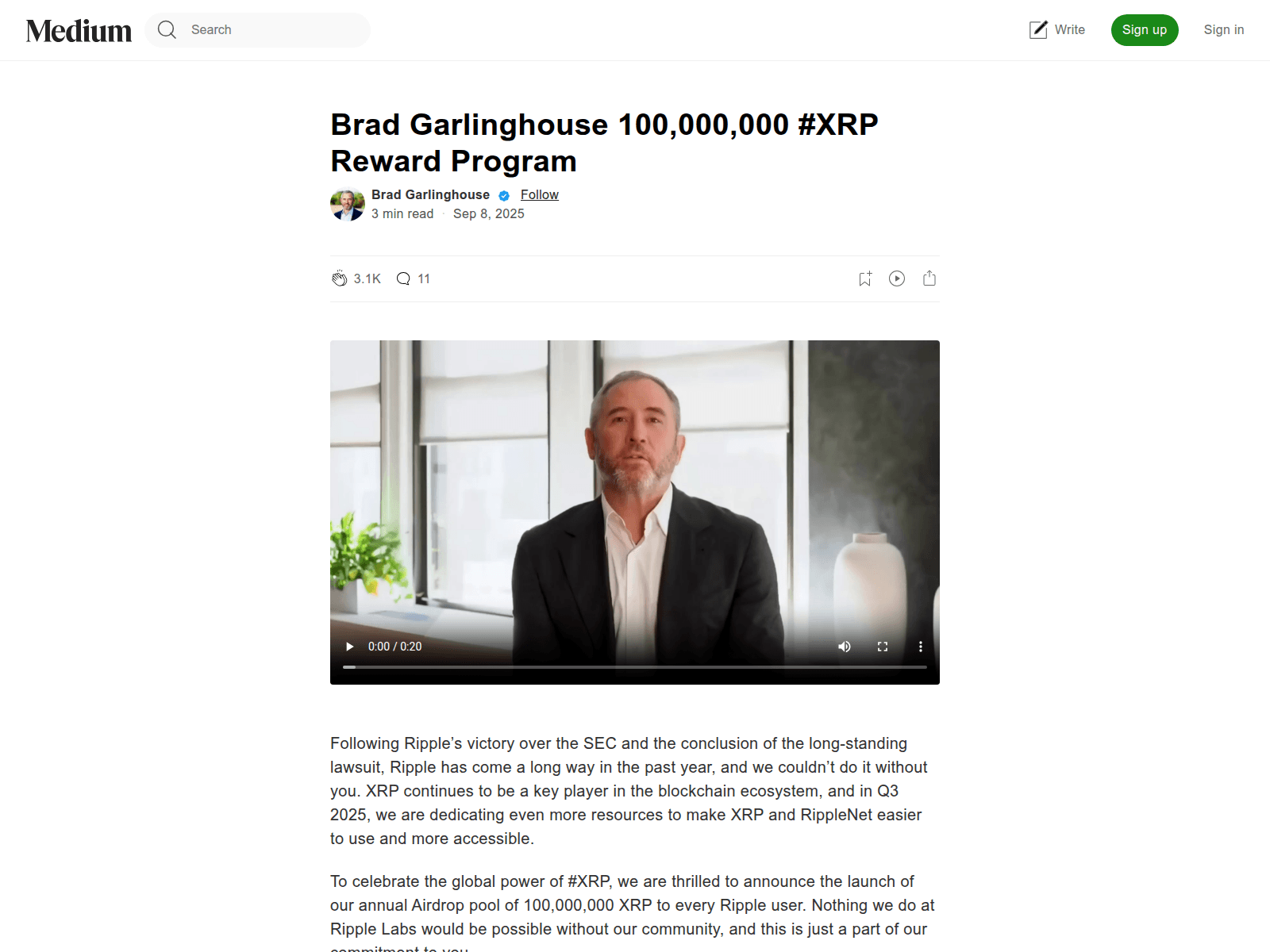 Screenshot of xrp-celebration.net