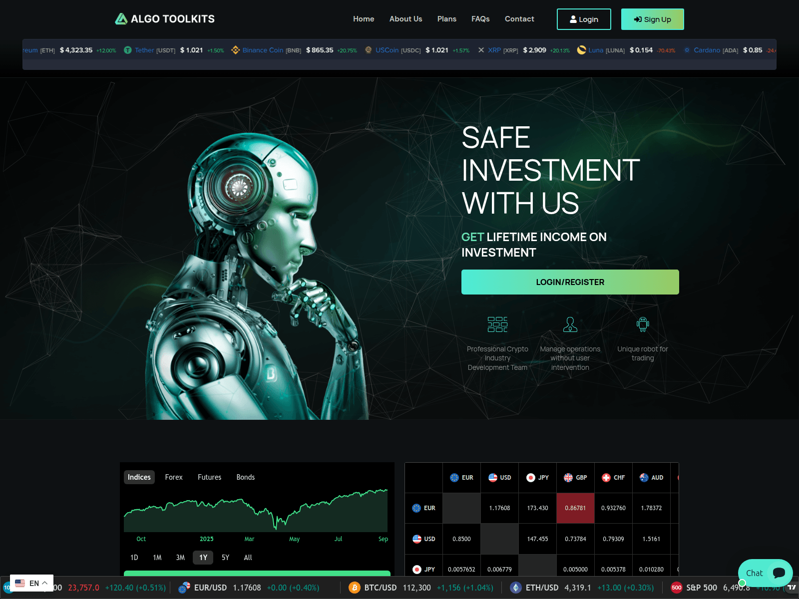 Screenshot of algo-toolkits.com