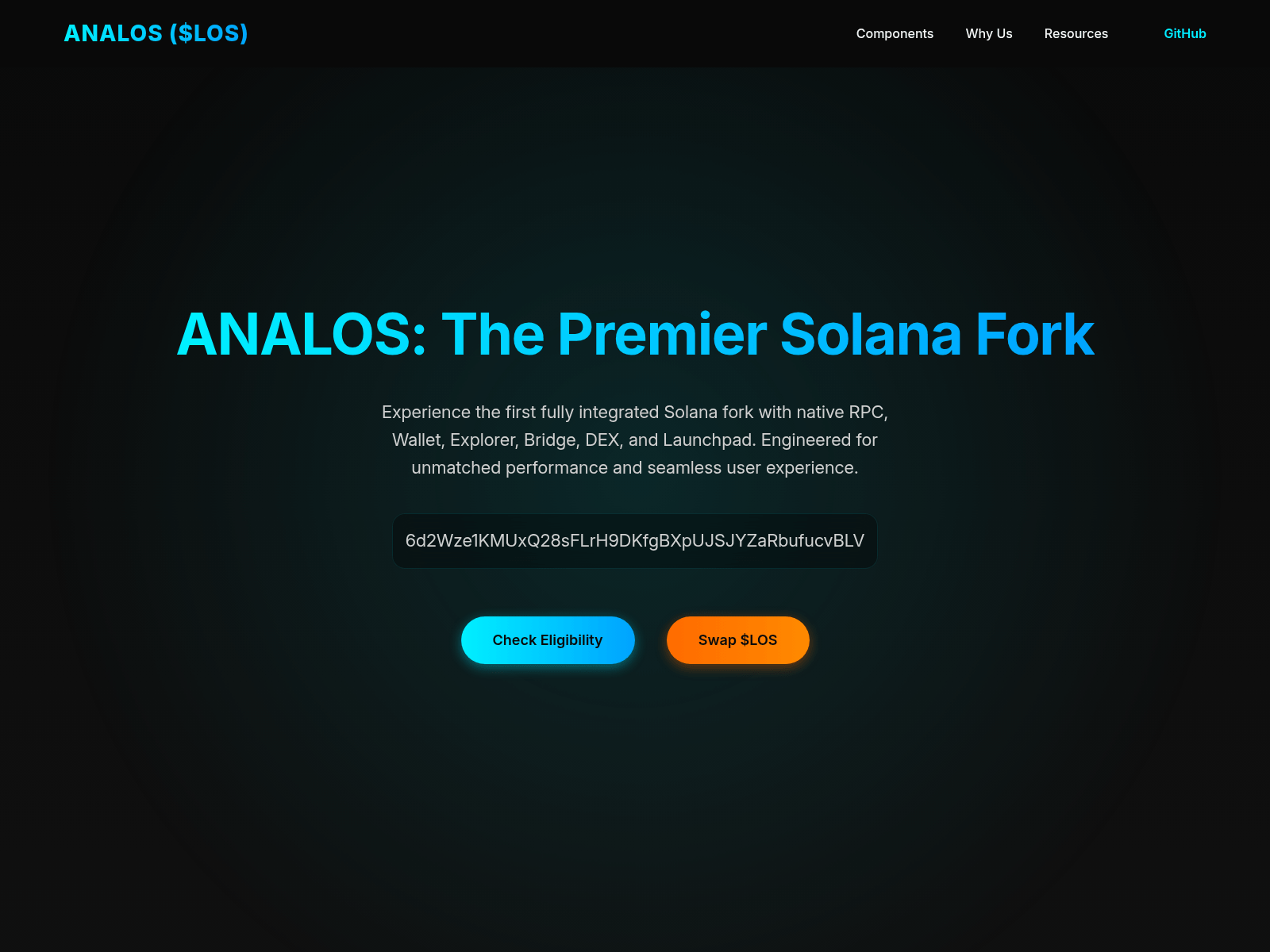 Screenshot of analos-sol.xyz