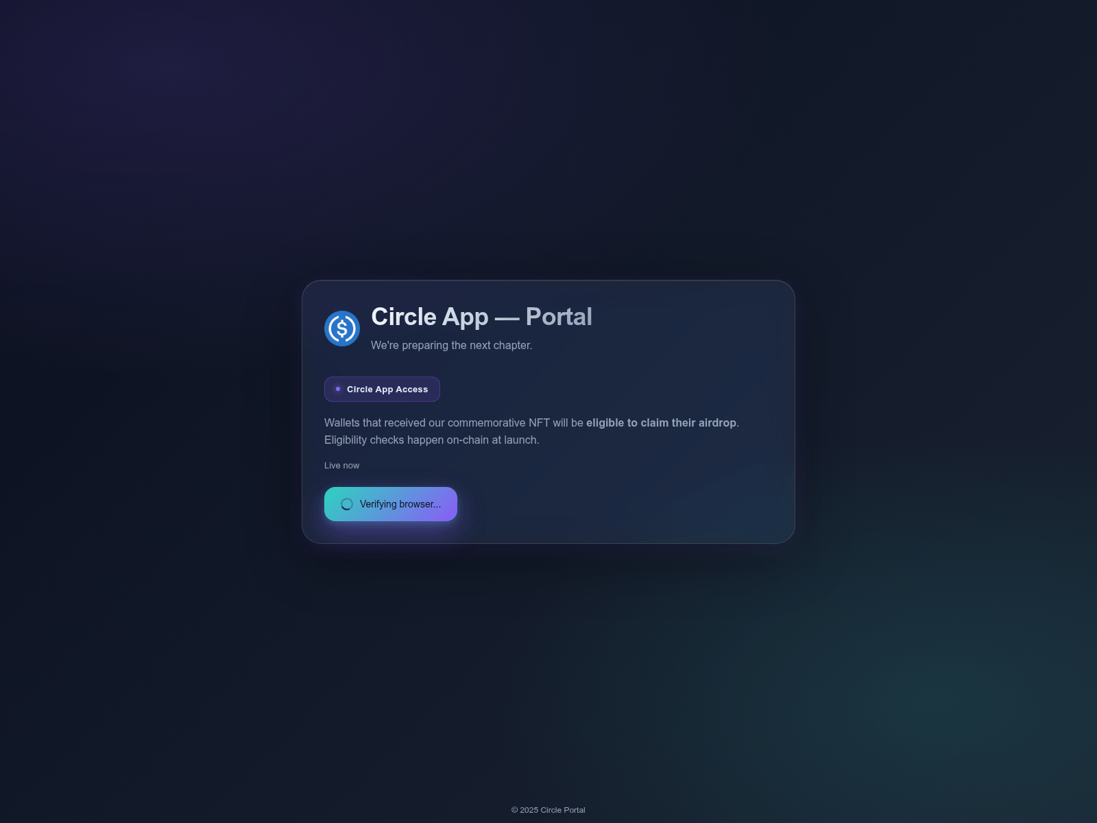 Screenshot of circle-nft.com
