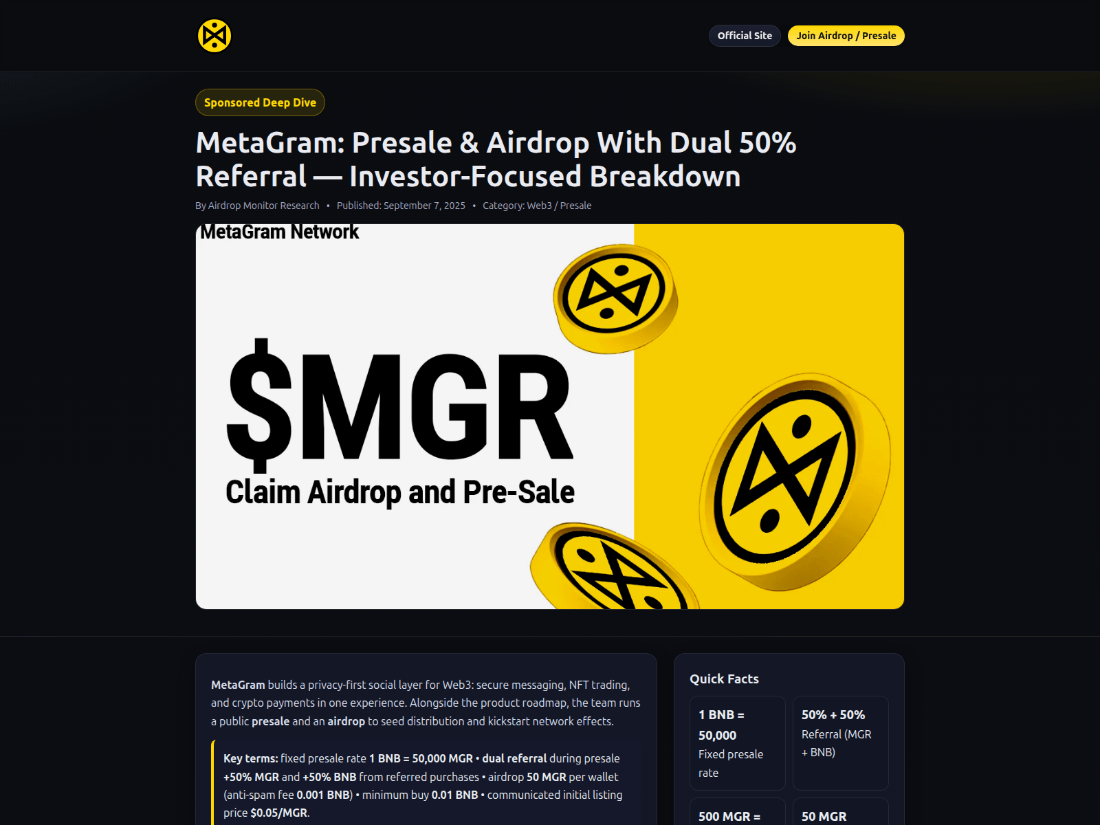 Screenshot of airdrop-metagram.store