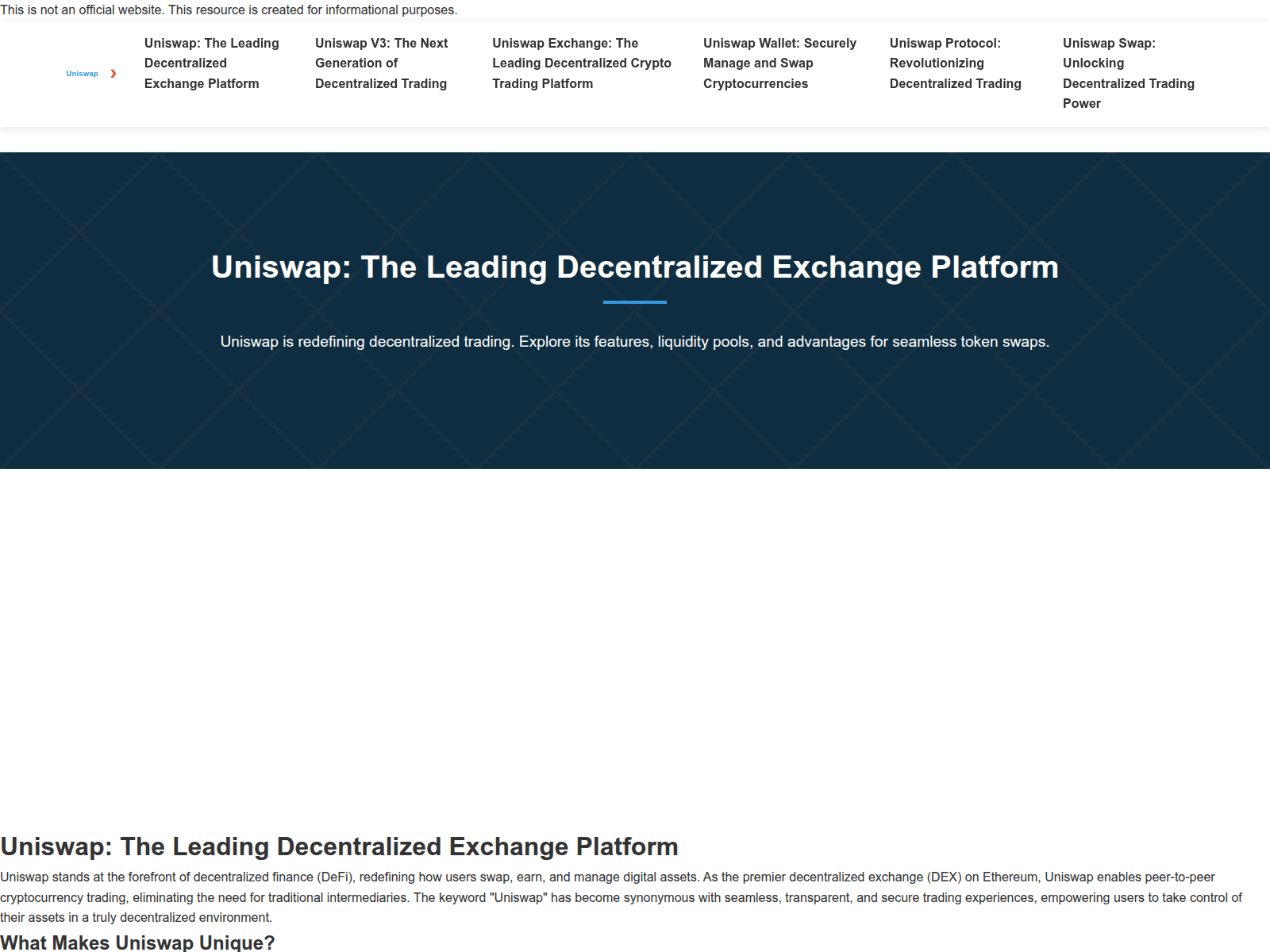 Screenshot of v3.web-uniswap.to
