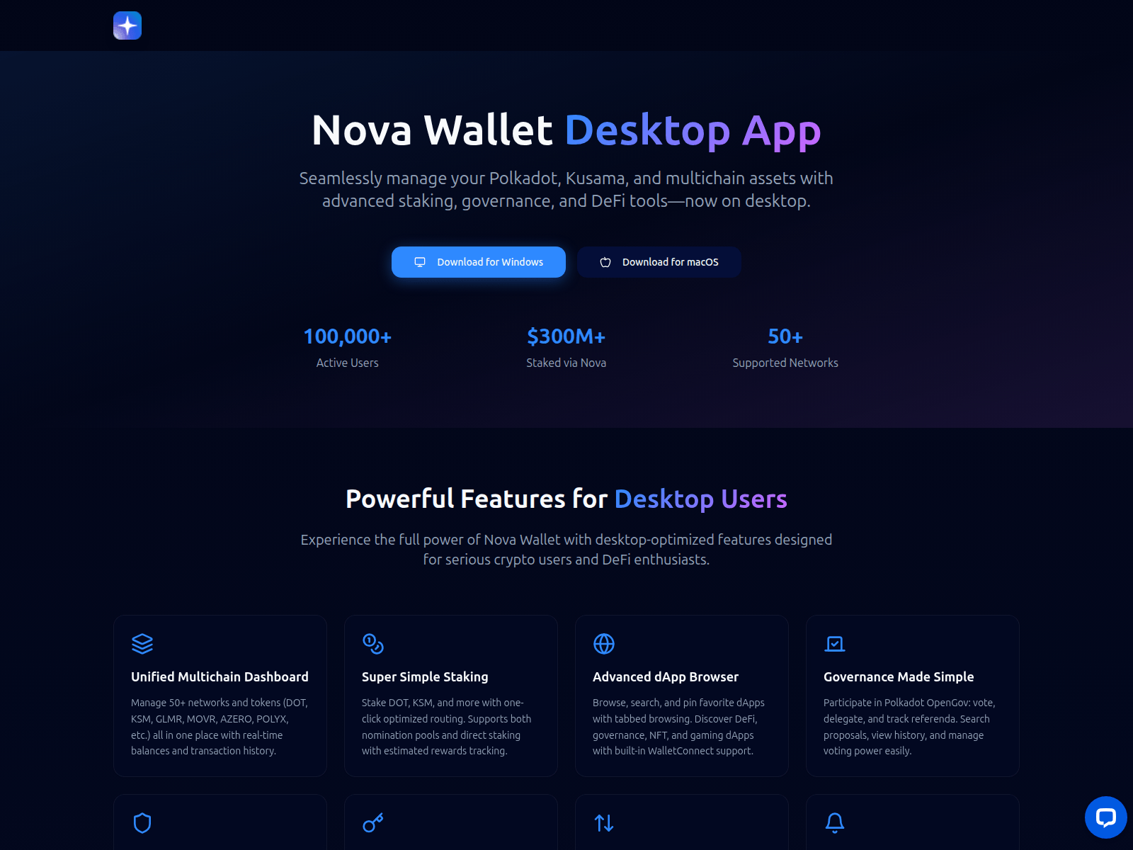 Screenshot of www.novawalletdesktop.com