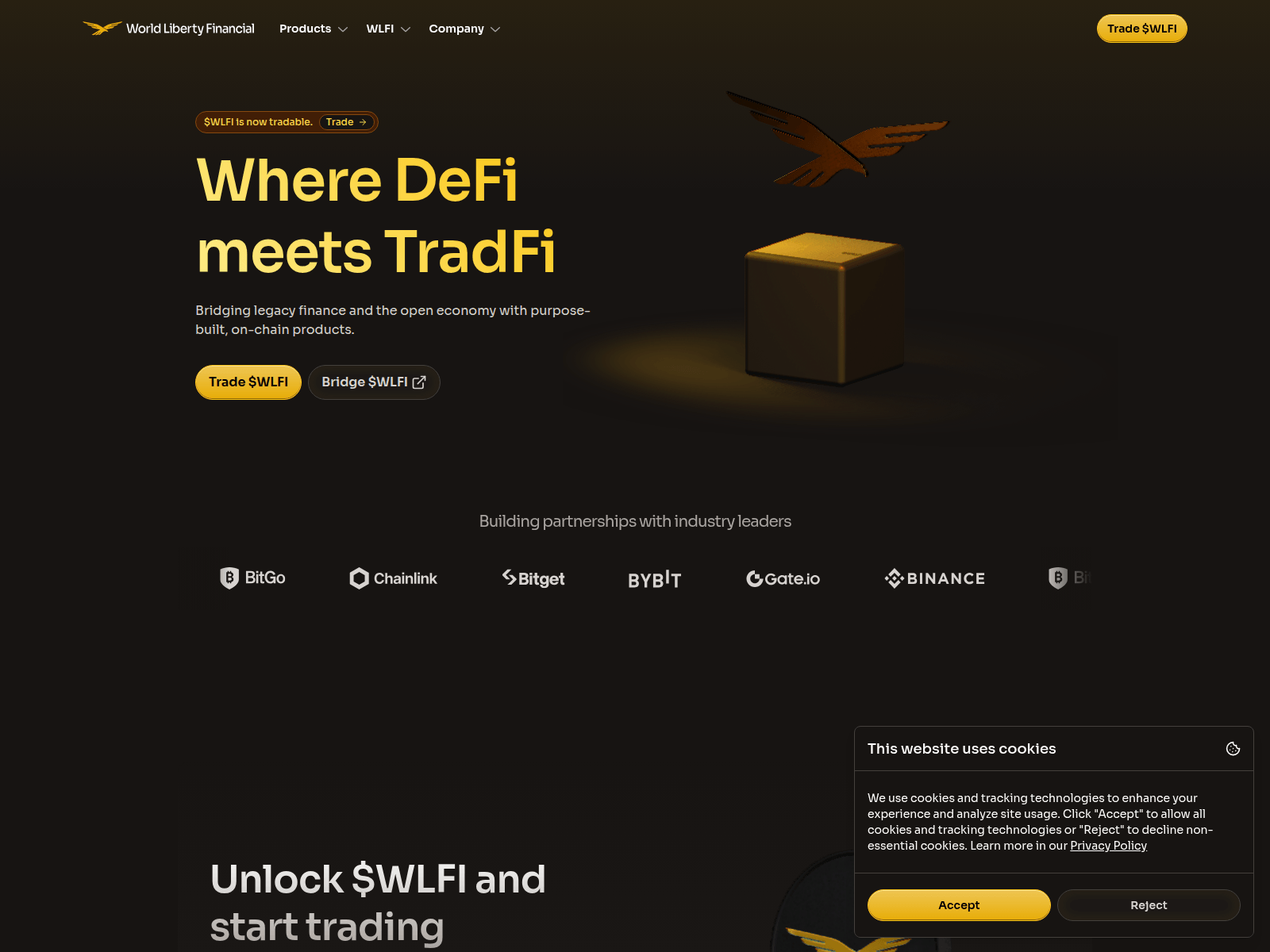 Screenshot of wlfitrade.com