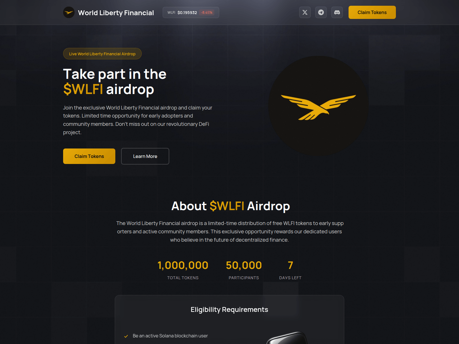 Screenshot of wlficoin.life