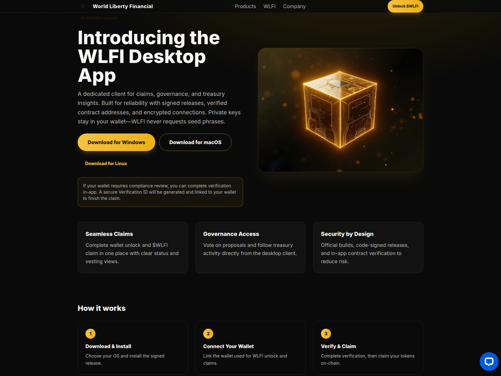 Screenshot of www.wlfidesktop.app