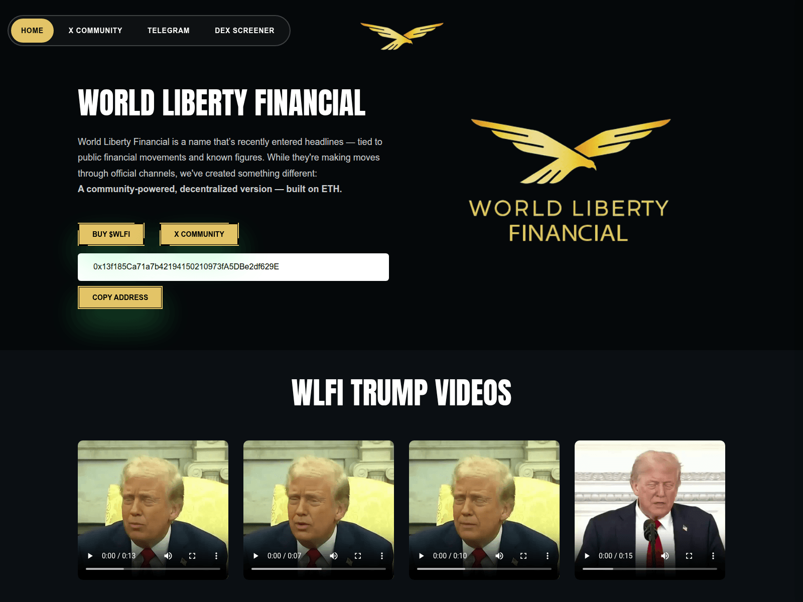 Screenshot of www.wlfierc20.xyz