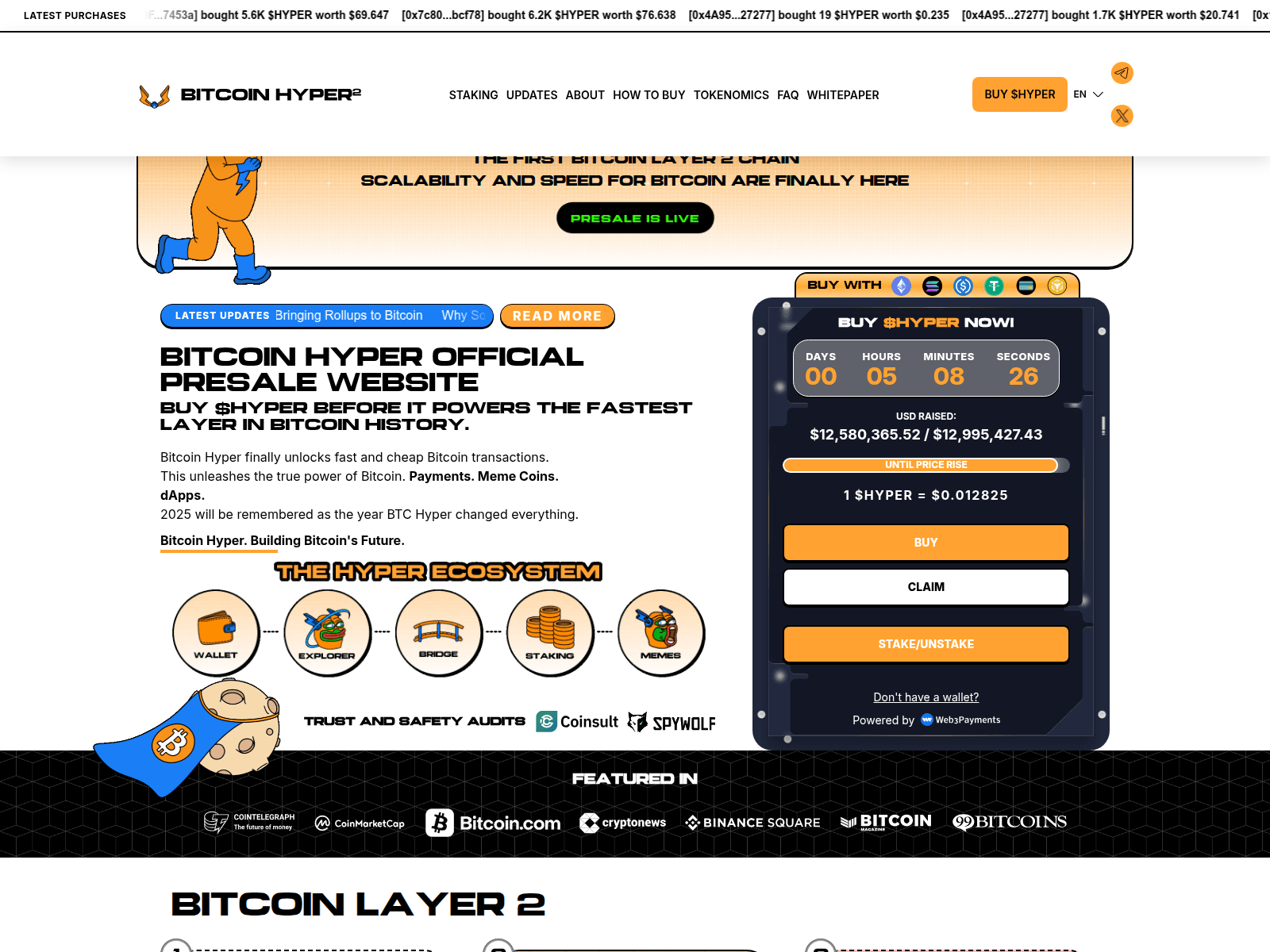 Screenshot of bitc0inhyper.com