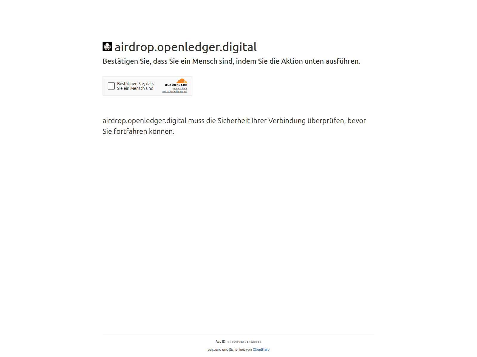 Screenshot of airdrop.openledger.digital
