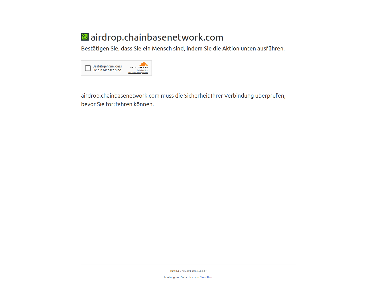 Screenshot of airdrop.chainbasenetwork.com