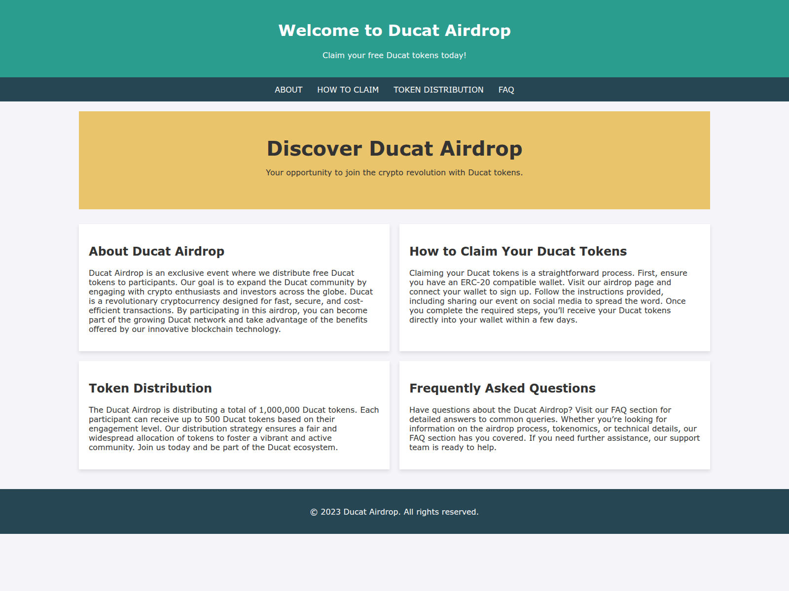 Screenshot of airdrop-ducat.live