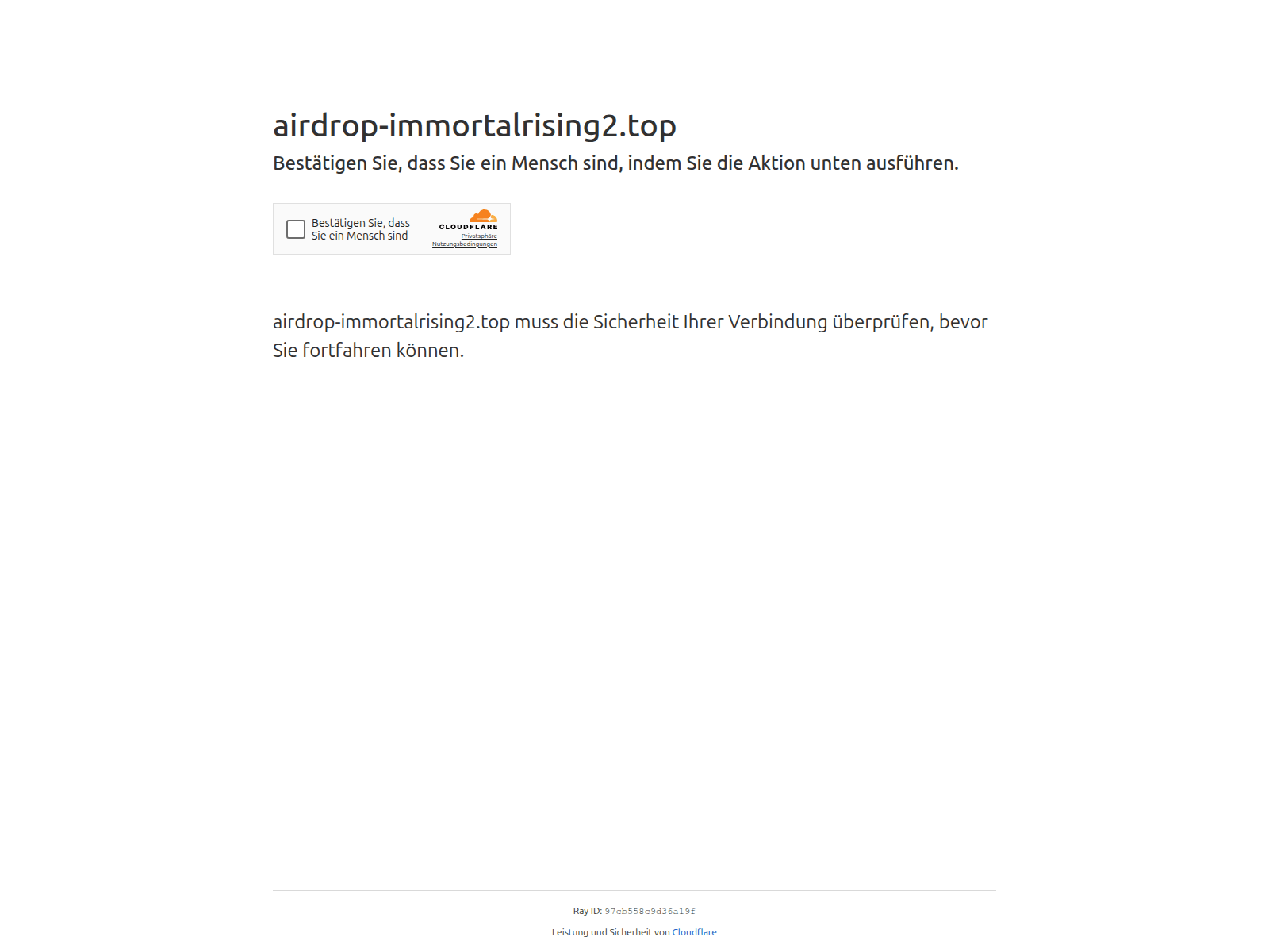 Screenshot of airdrop-immortalrising2.top