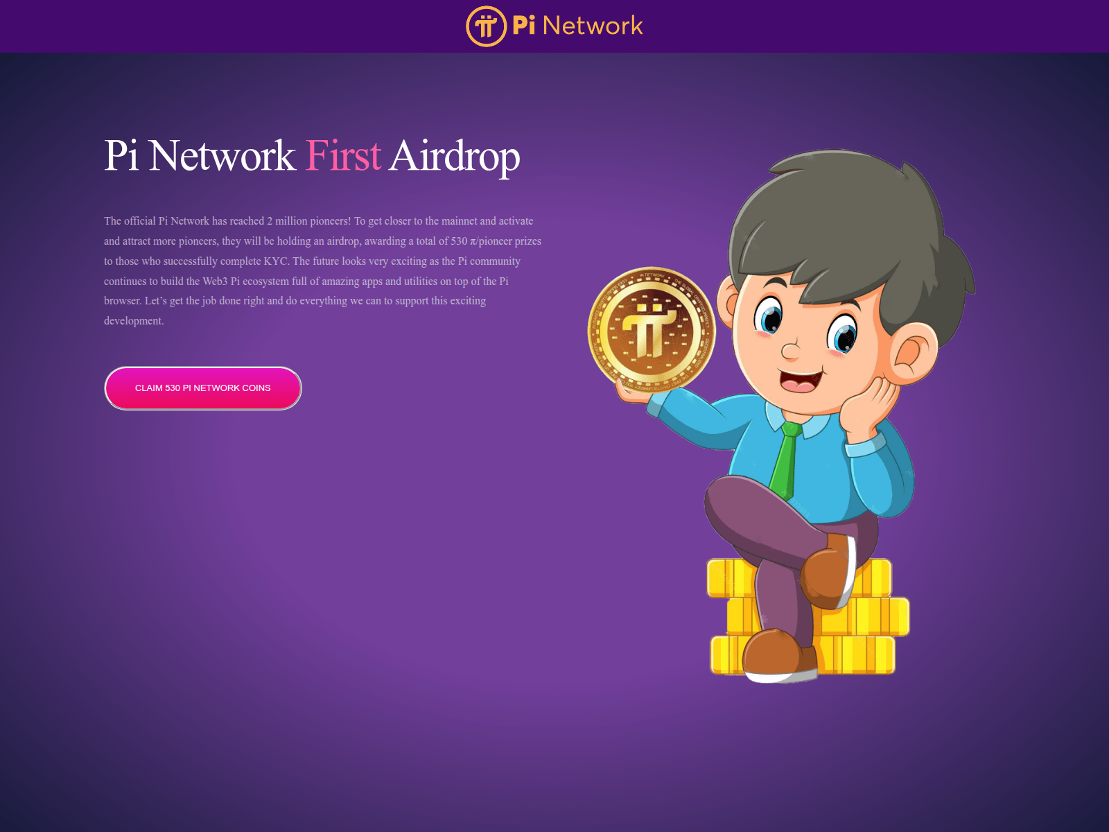 Screenshot of freepiclaim530airdrop.com