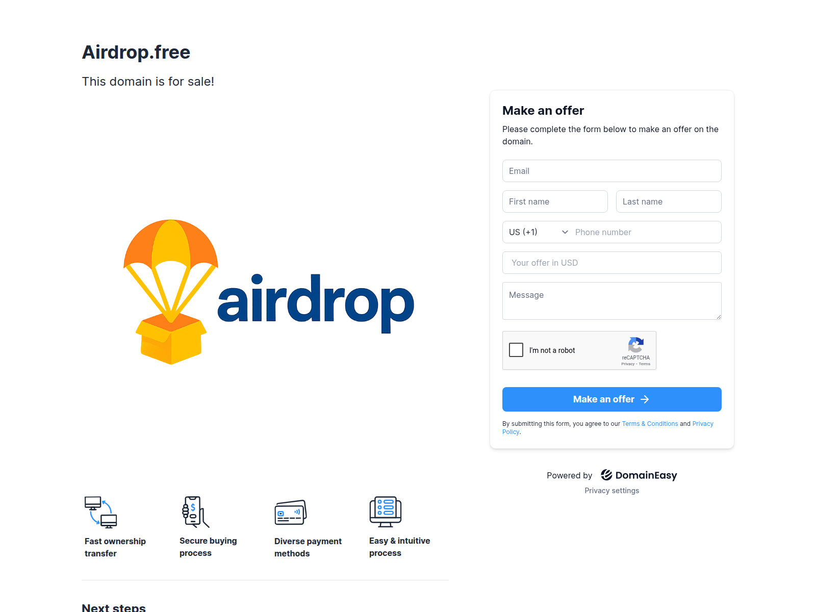 Screenshot of airdrop.free