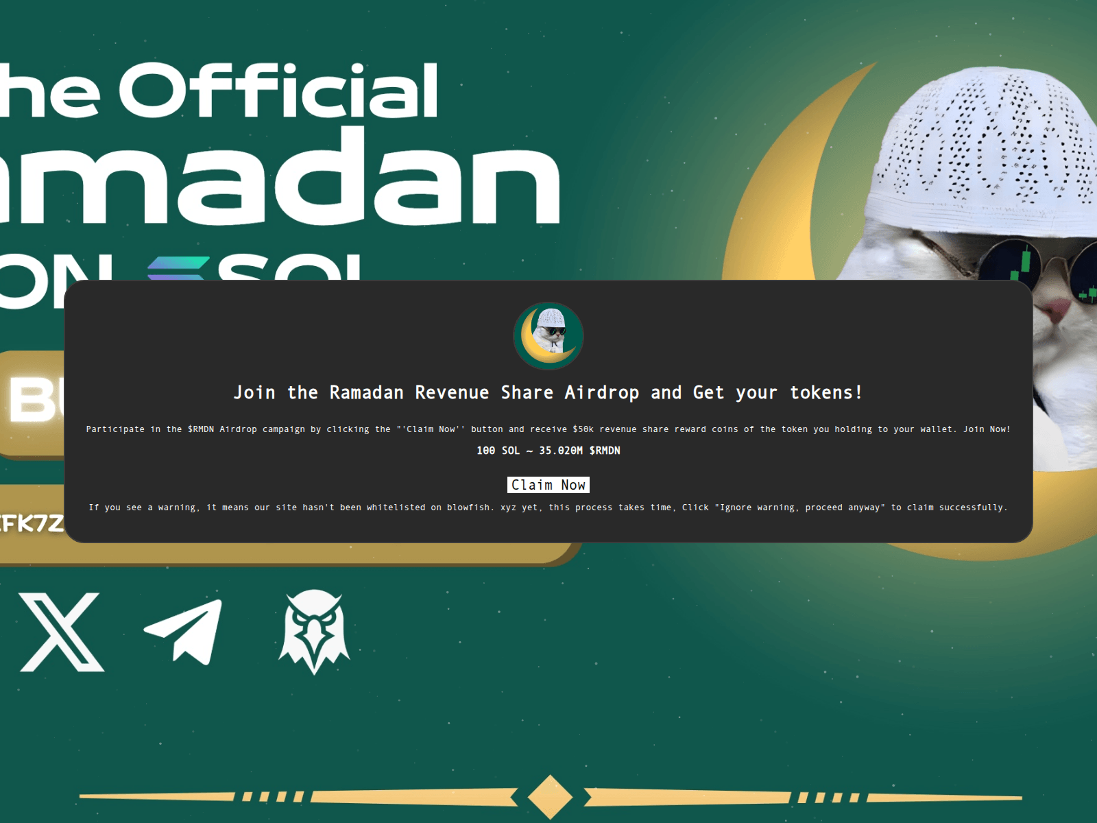 Screenshot of ramadanairdrop.pages.dev