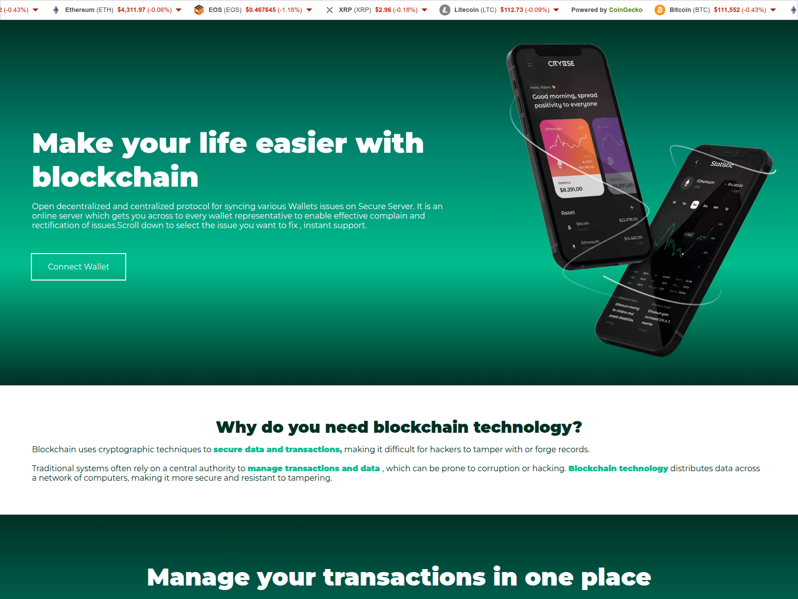 Screenshot of chain-connects.xyz