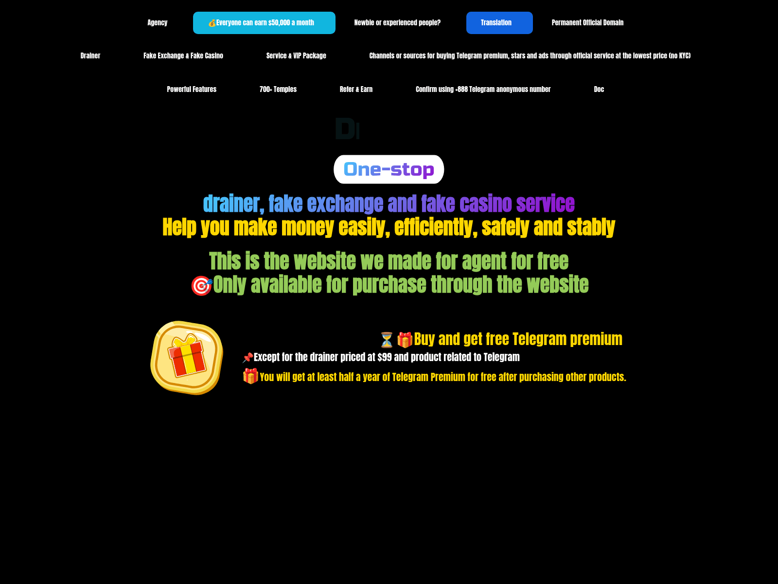 Screenshot of cryptodrainerstealeragency.pages.dev