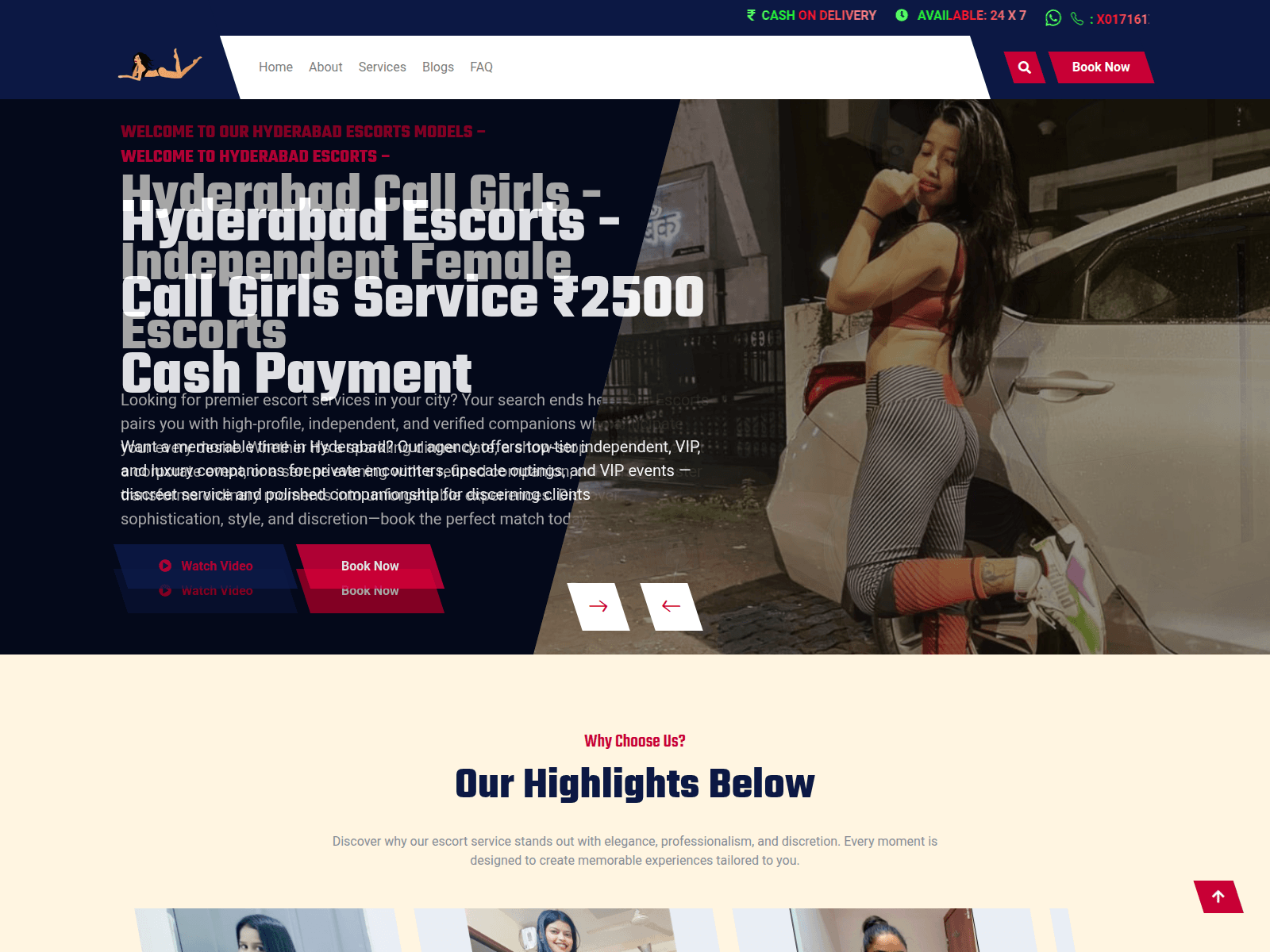Screenshot of www.escortsunitha.com
